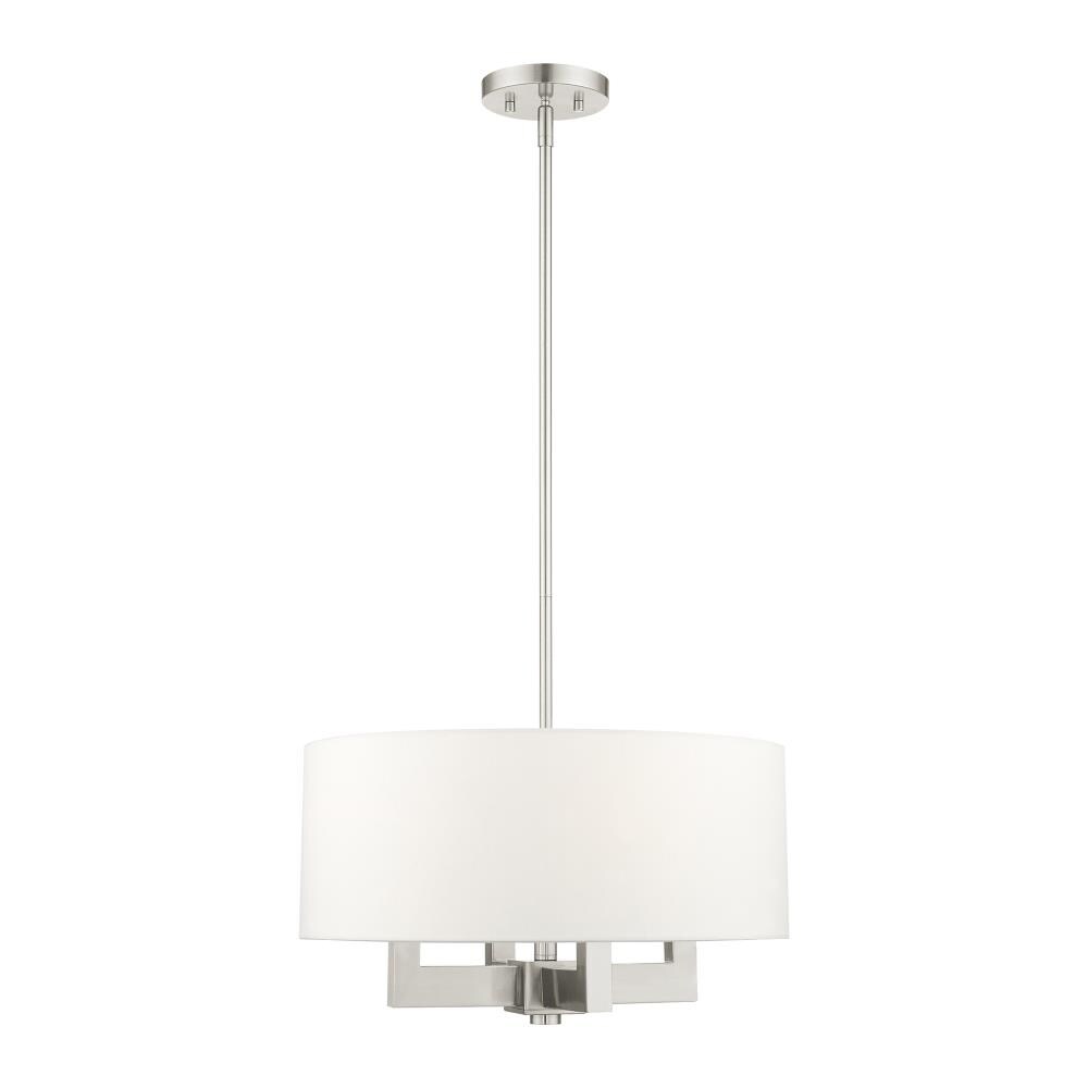 Livex Lighting Cresthaven 4-Light Brushed Nickel Modern/Contemporary ...