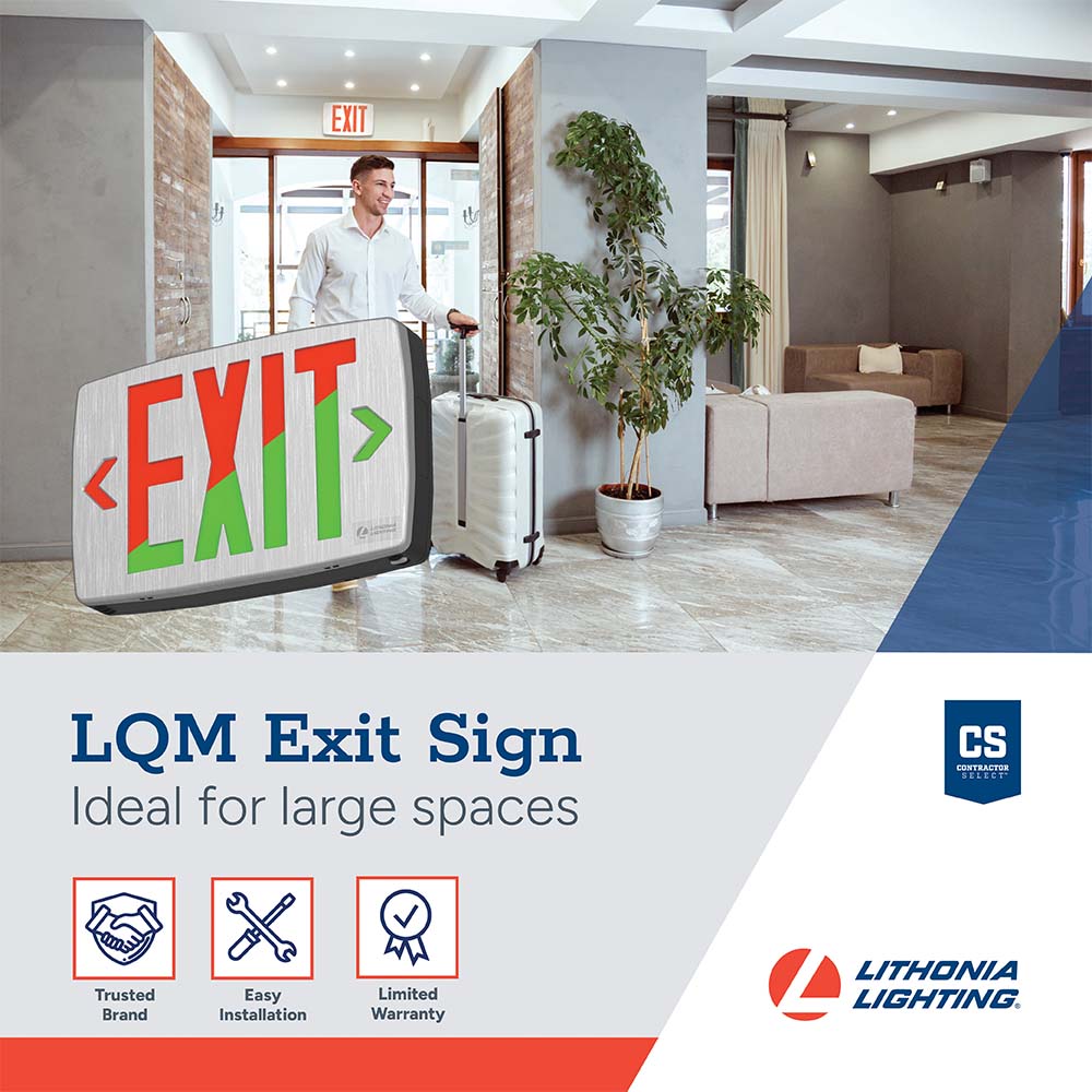 Lithonia Lighting LQMSBBSRGMVOLTM6 Emergency-Exit-Lighting - View #2