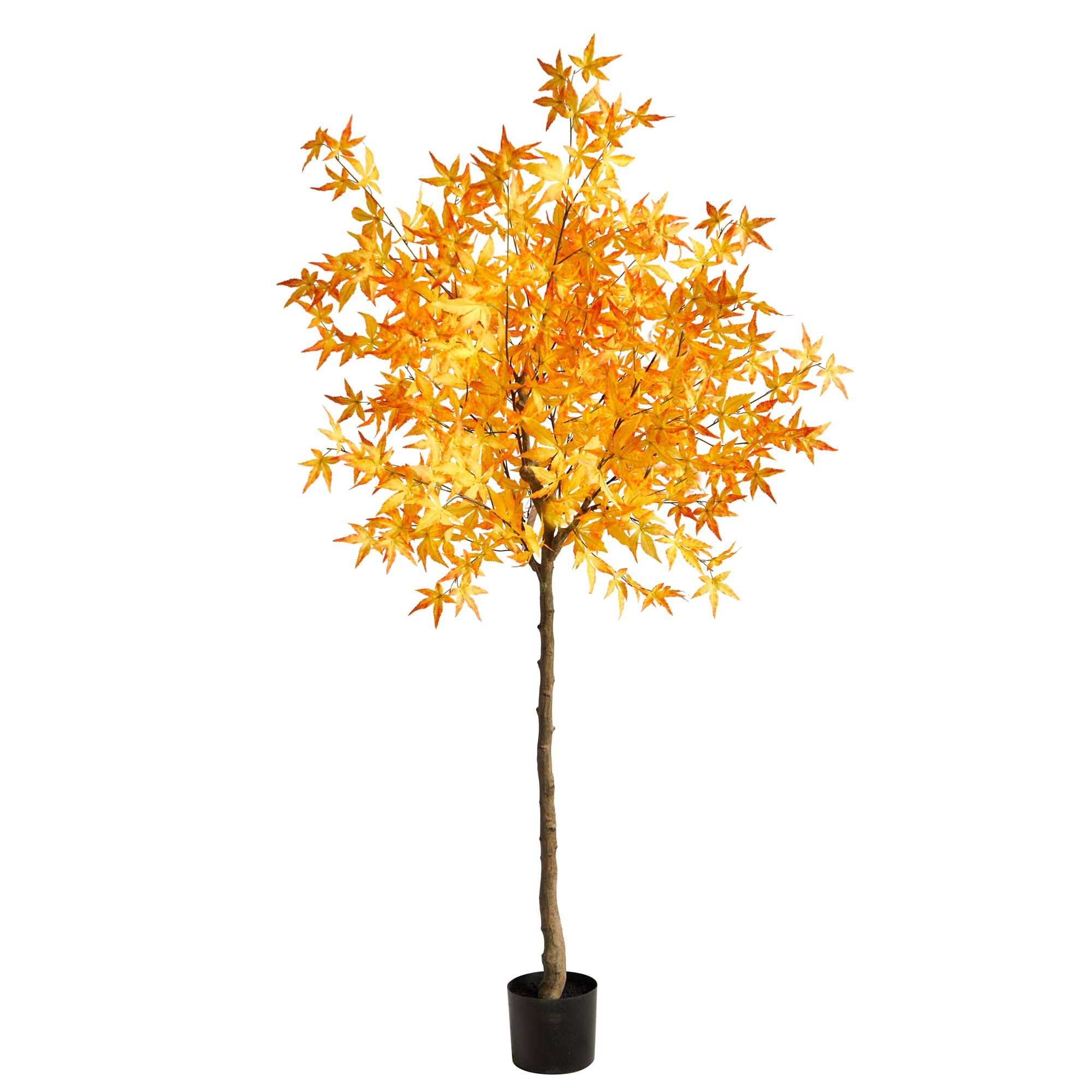 Nearly Natural T2797-YL 72-Inches Yellow Indoor Floor Mixed greenery Artificial tree