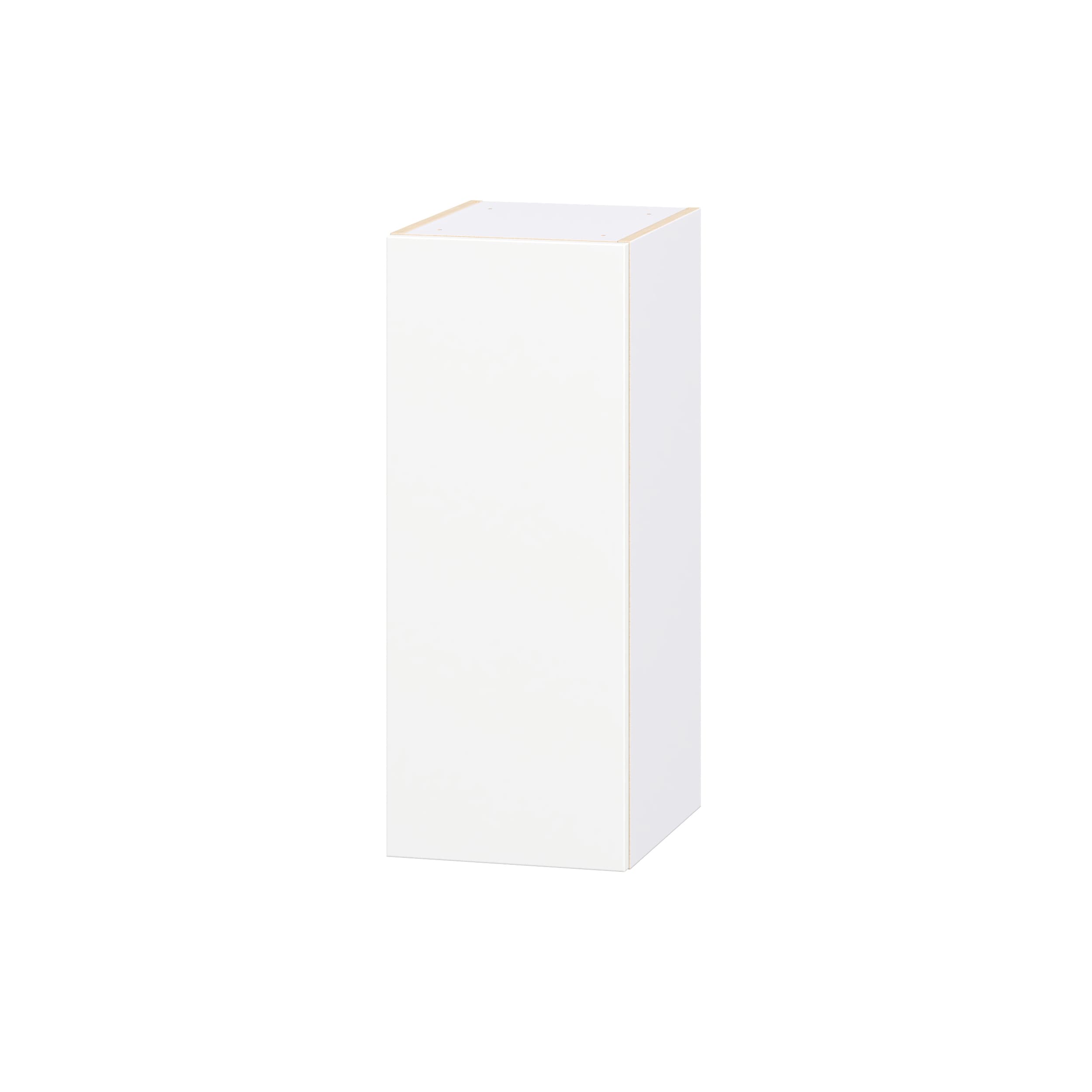 Hugo&Borg - Lasalle 12-in W x 30-in H x 14.75-in D Bright White Slab Laminate Wall Fully Assemble...
