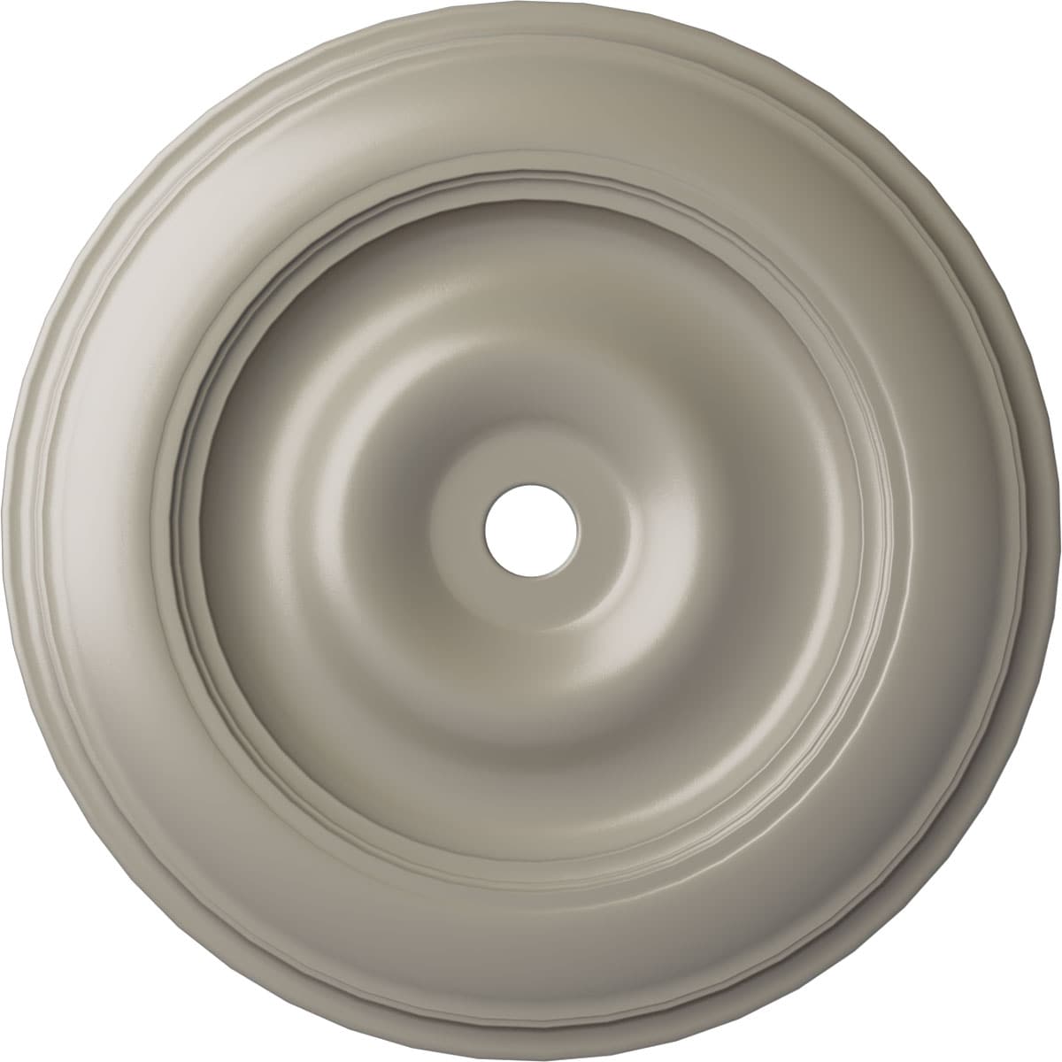 Ekena Millwork CM44CLPWS Classic 44.5-in W x 44.5-in L Painted Pearl White Polyurethane Whole Ceiling Medallion