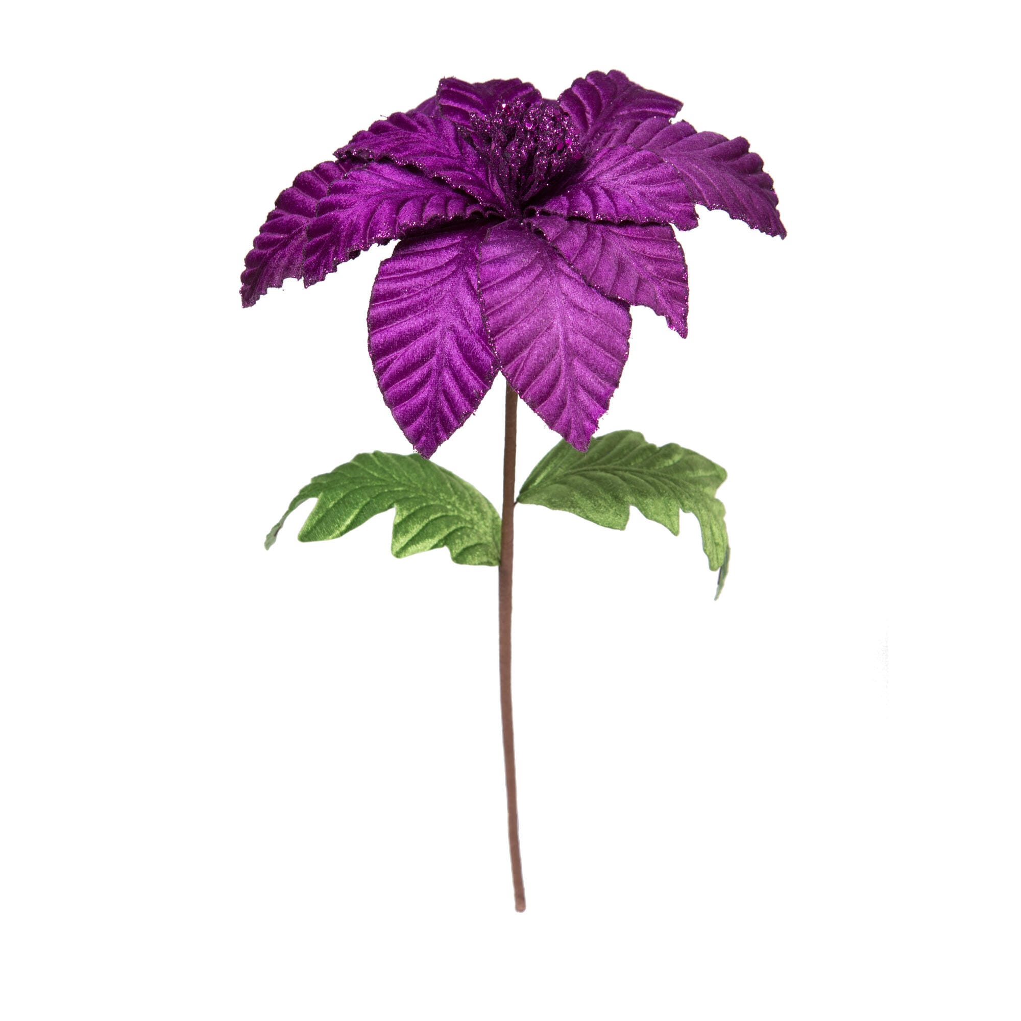 Vickerman RG223166 22-in Tabletop Decoration Poinsettia 6 -Pack Christmas Decor