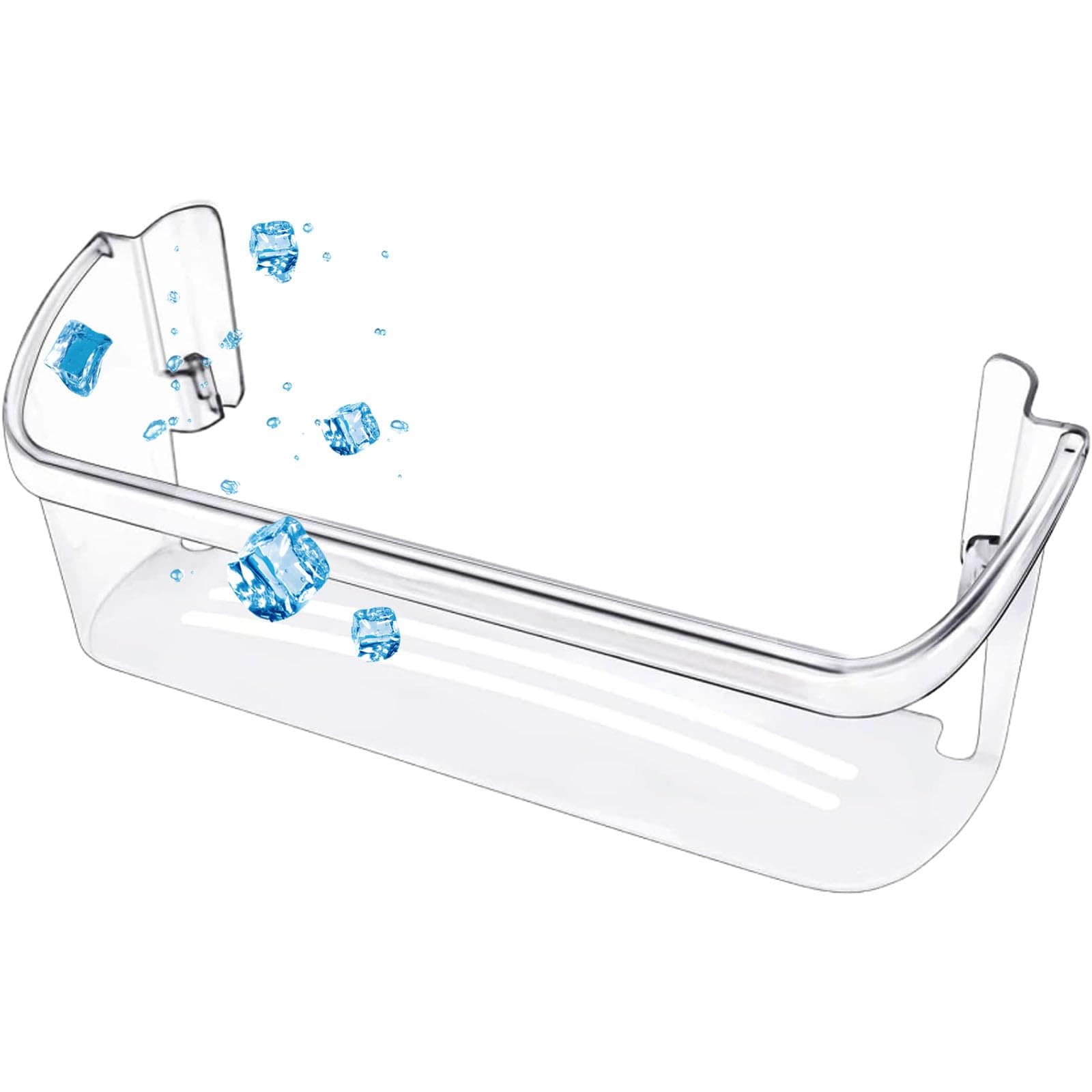 AKSCYZM  Refrigerator Door Bin Shelf Replacement for Frigidaire Electrolux Bottom Two Shelves Side Shelf Rack Parts Compatible with Model Numbers