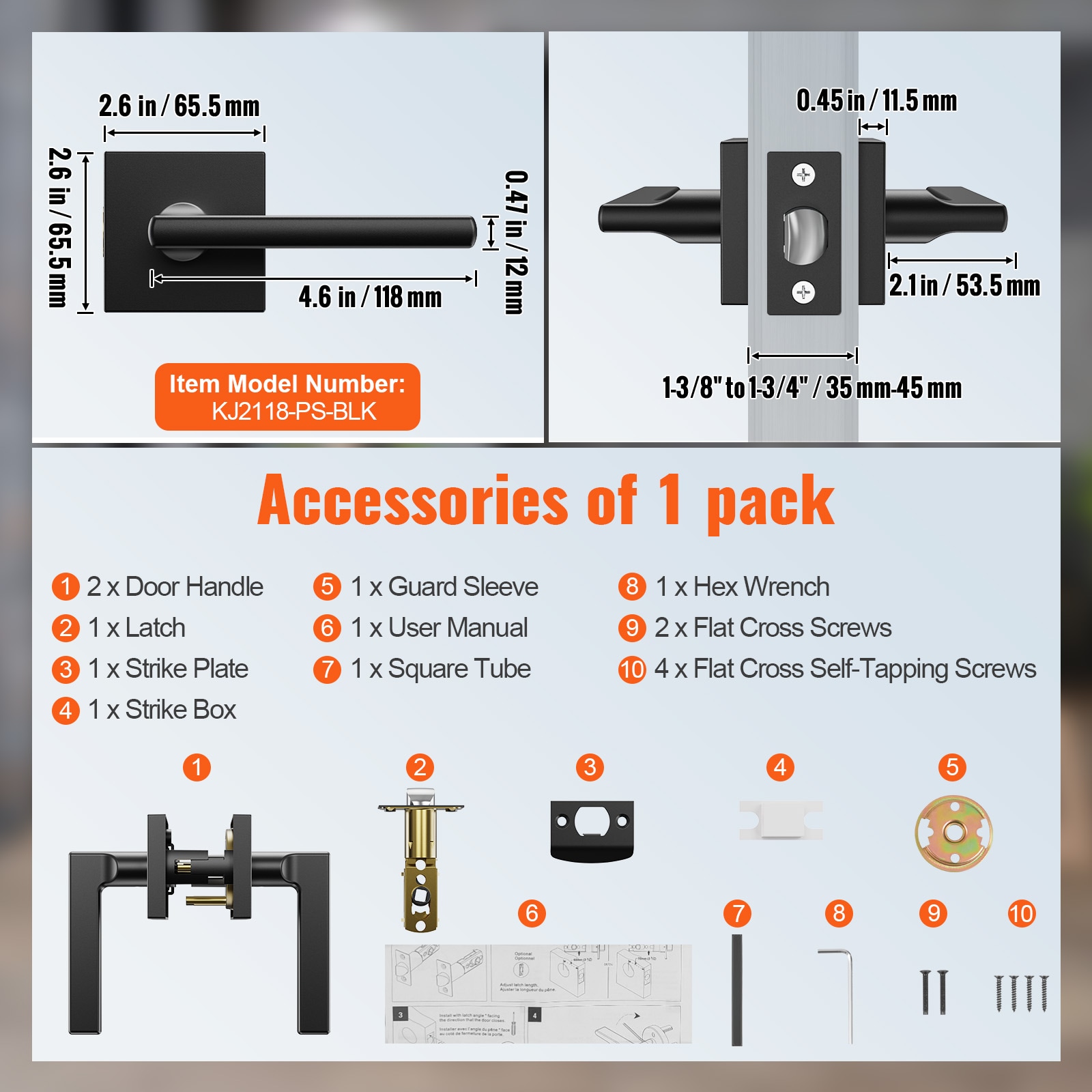 SVOPES SVOPESTDMJSBS11827V0 Door-Handles - View #8