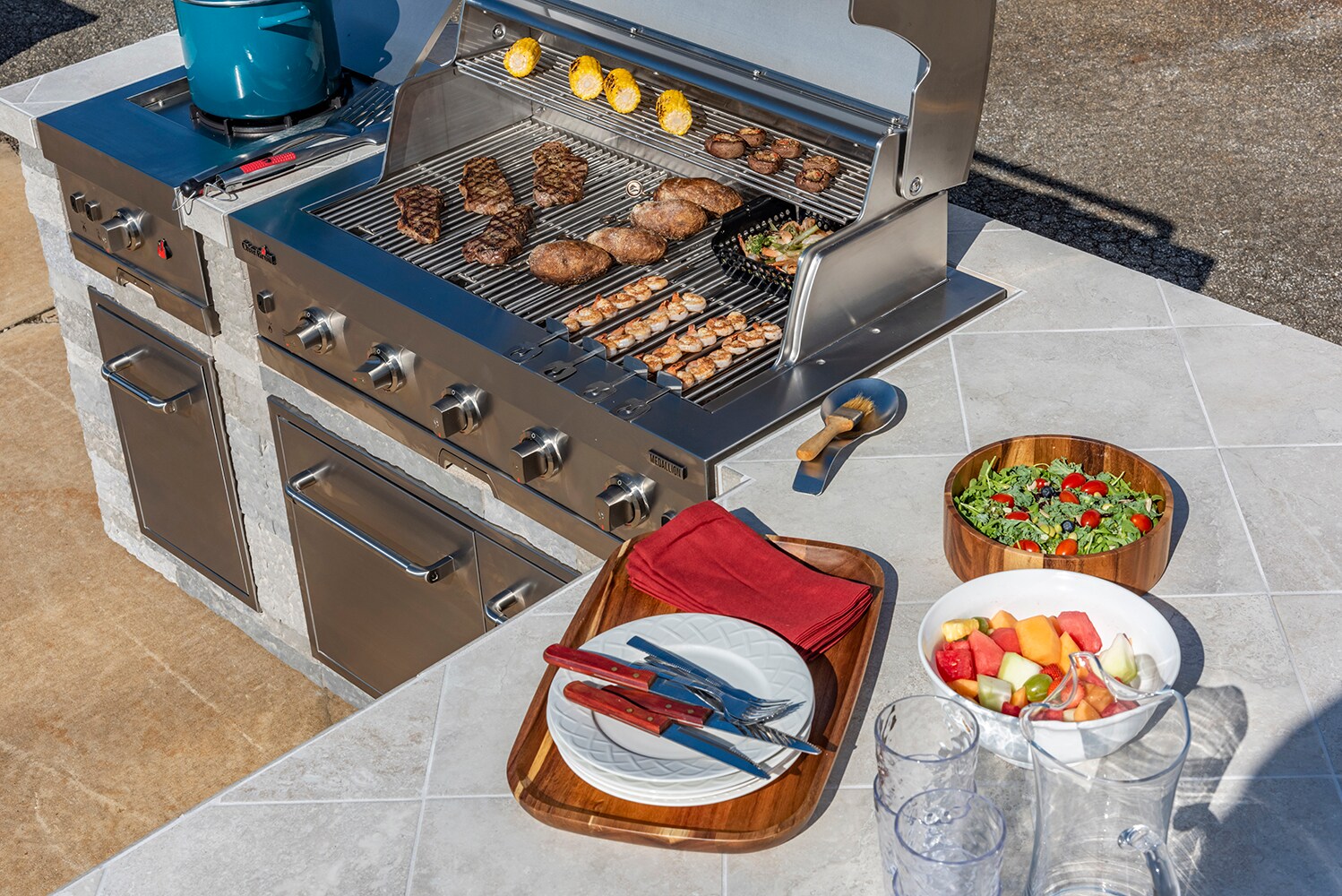 Char Broil Medallion Stainless Steel 5 Burner Built In Grill in