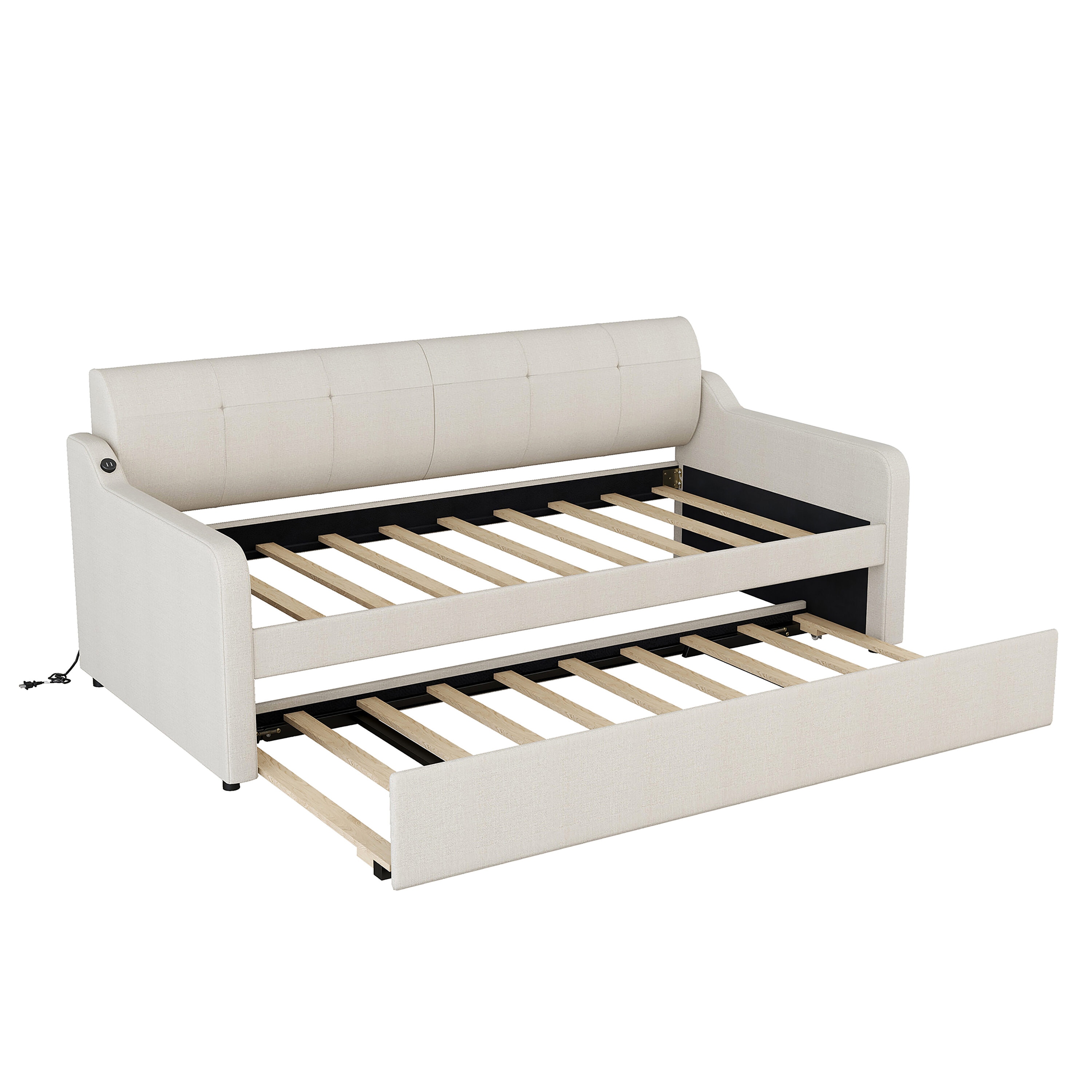 ModernLuxe Beige Contemporary/Modern Sofa Bed in the Futons & Sofa Beds ...