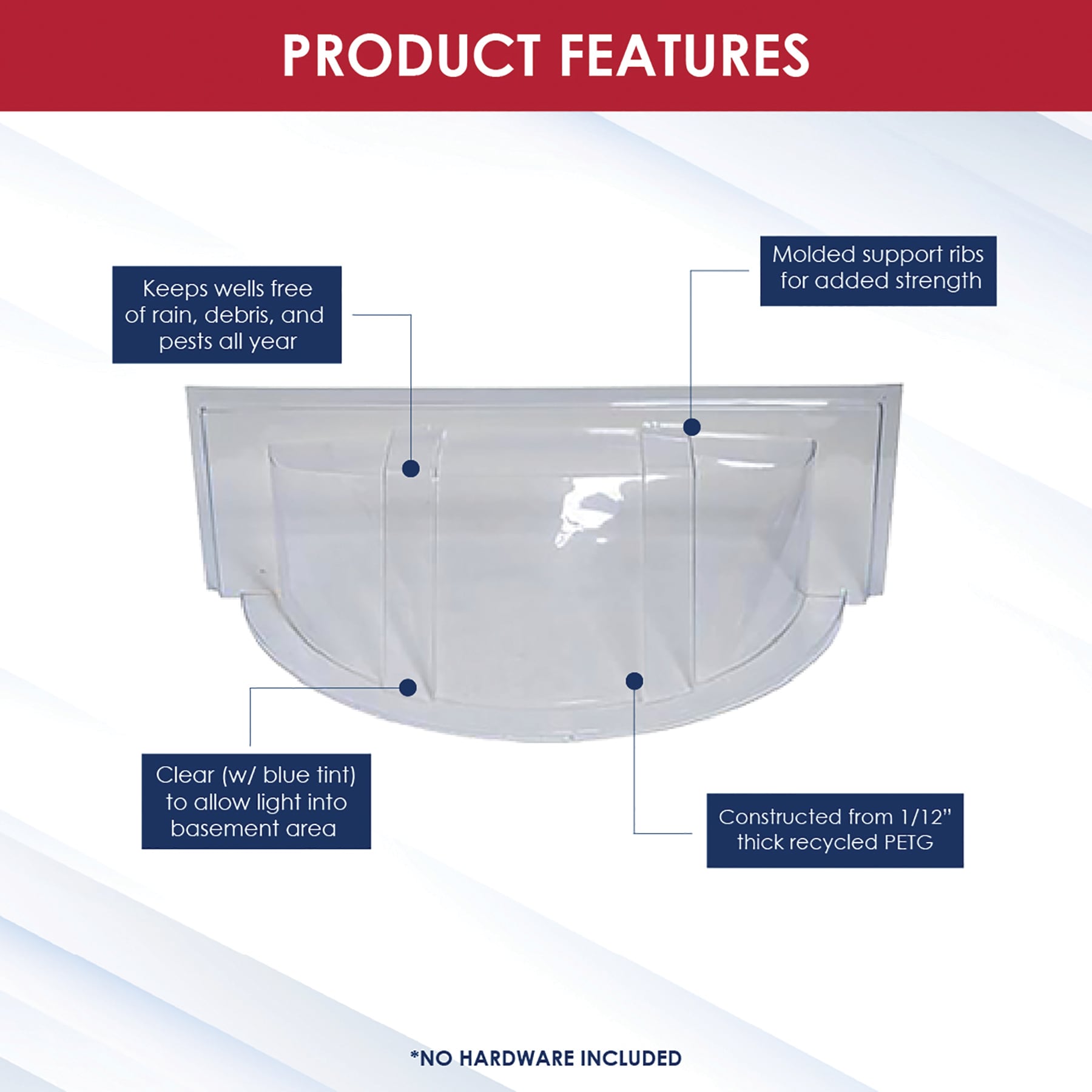 SHAPE PRODUCTS 3917CBT Area-Wall-And-Window-Well-Covers - View #3