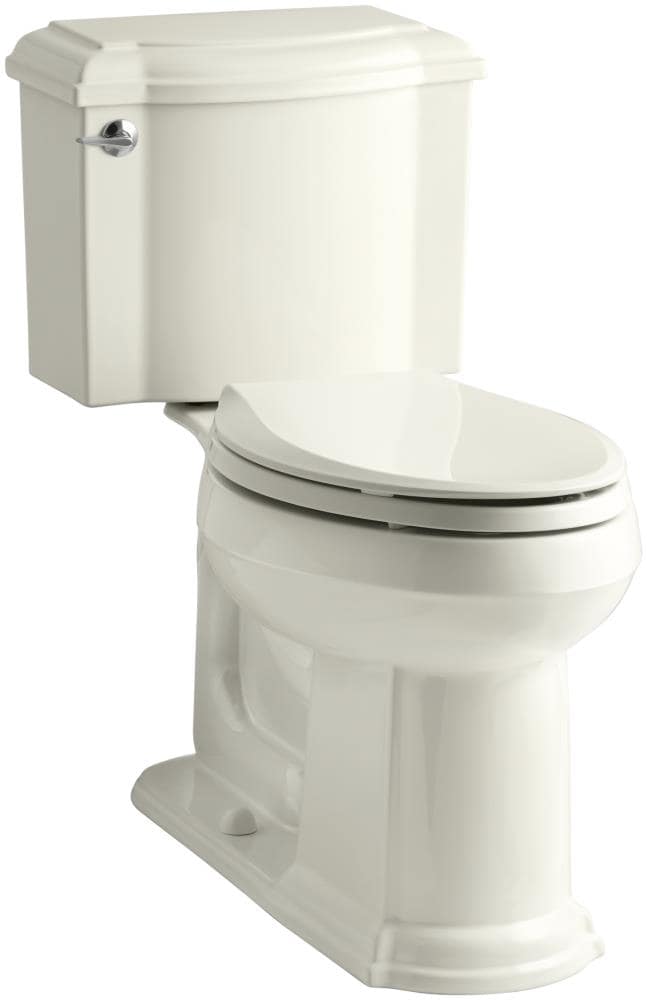 KOHLER Devonshire Biscuit Elongated Chair Height 2-piece Toilet 12-in ...