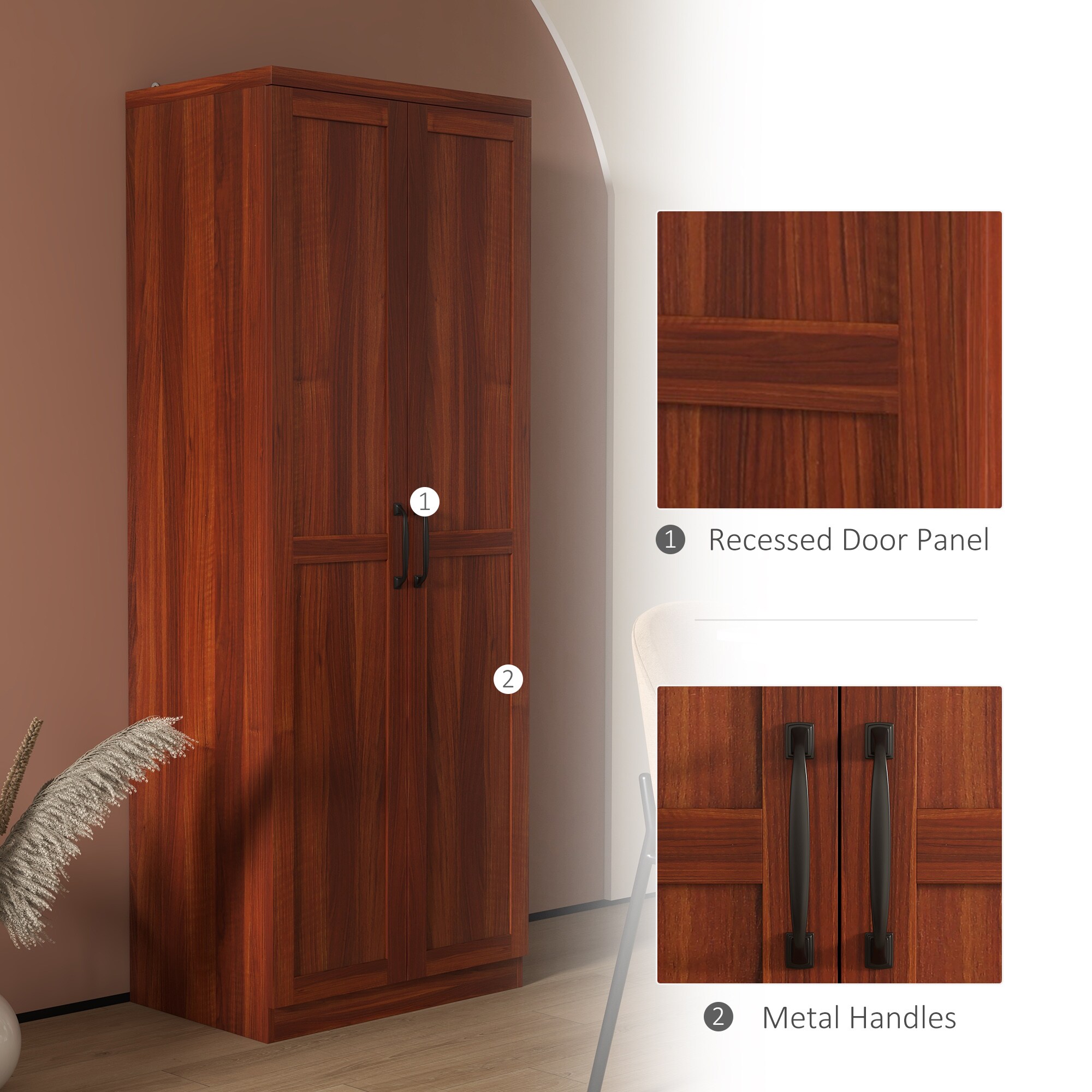 HomCom 835-540V81TN Pull-Out-Cabinet-Baskets - View #8