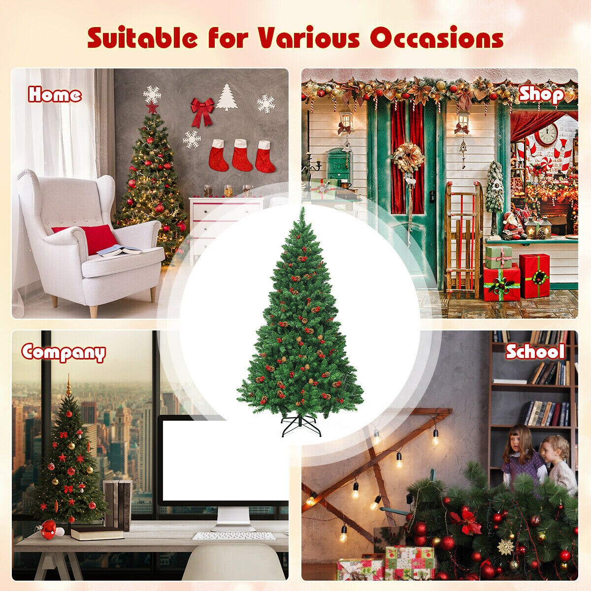Forclover HBV-CT851S Artificial-Christmas-Trees - View #4