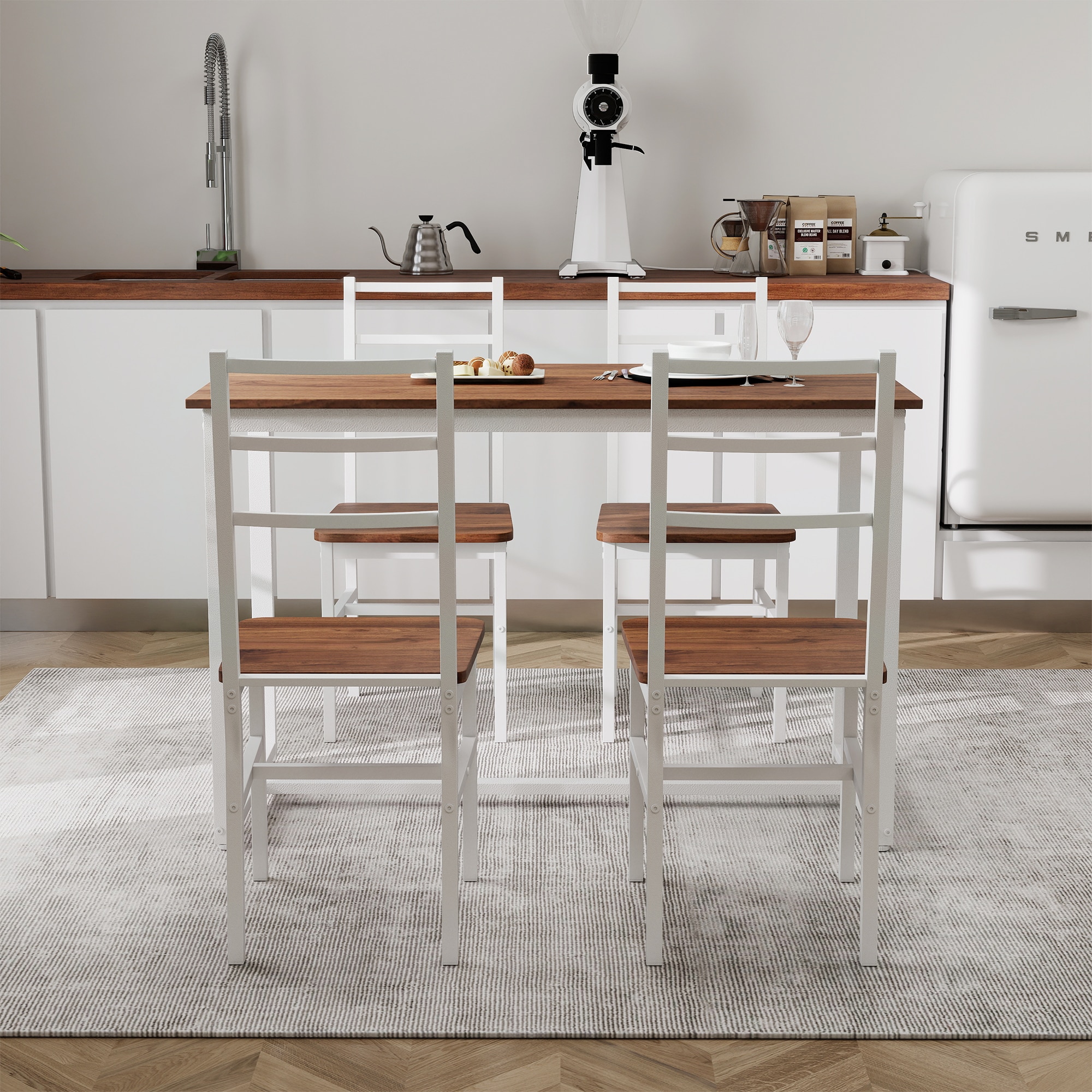 Hrinhom HC-D7021-BROWN Dining-Sets - View #4