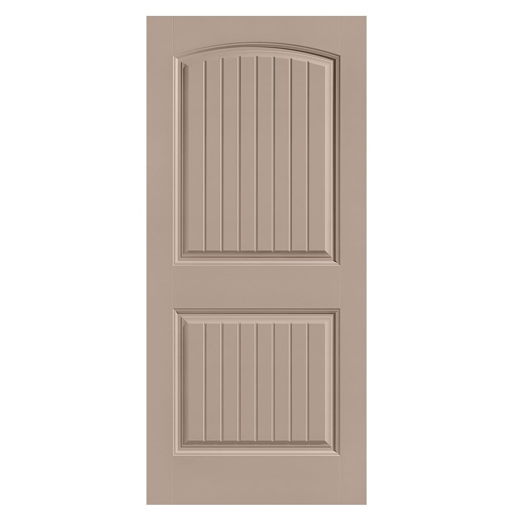 Masonite Cheyenne 36-in X 80-in Sandpiper 2-panel Round Top Plank ...