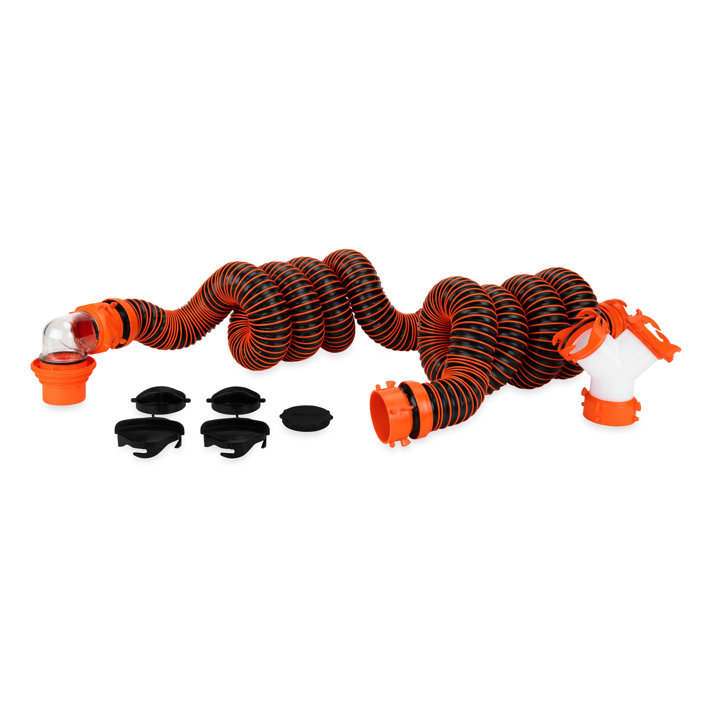 CAMCO  RhinoEXTREME 20 Ft Sewer Hose Kit with 360 Degree Clear Swivel Wye Fitting