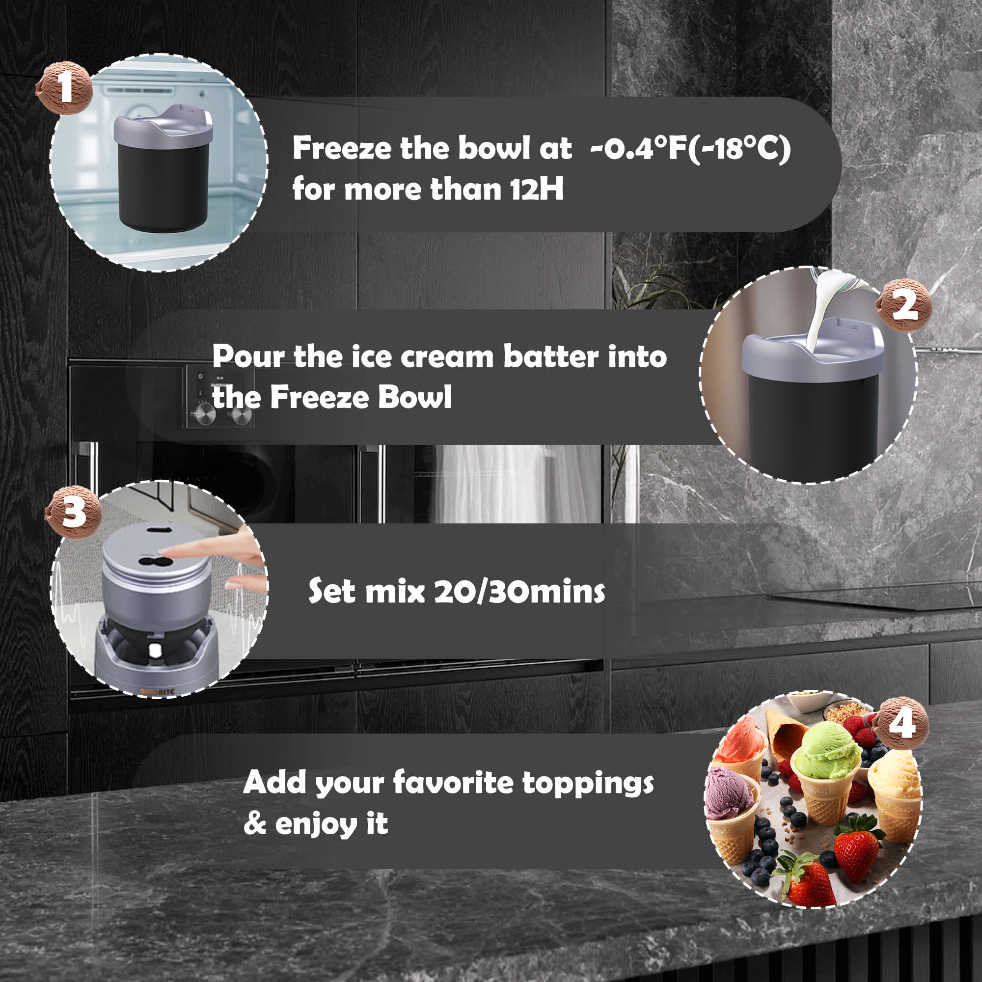 BRIOBITE USLOW-BL500L-YA1 Frozen-Confection-Appliances - View #5