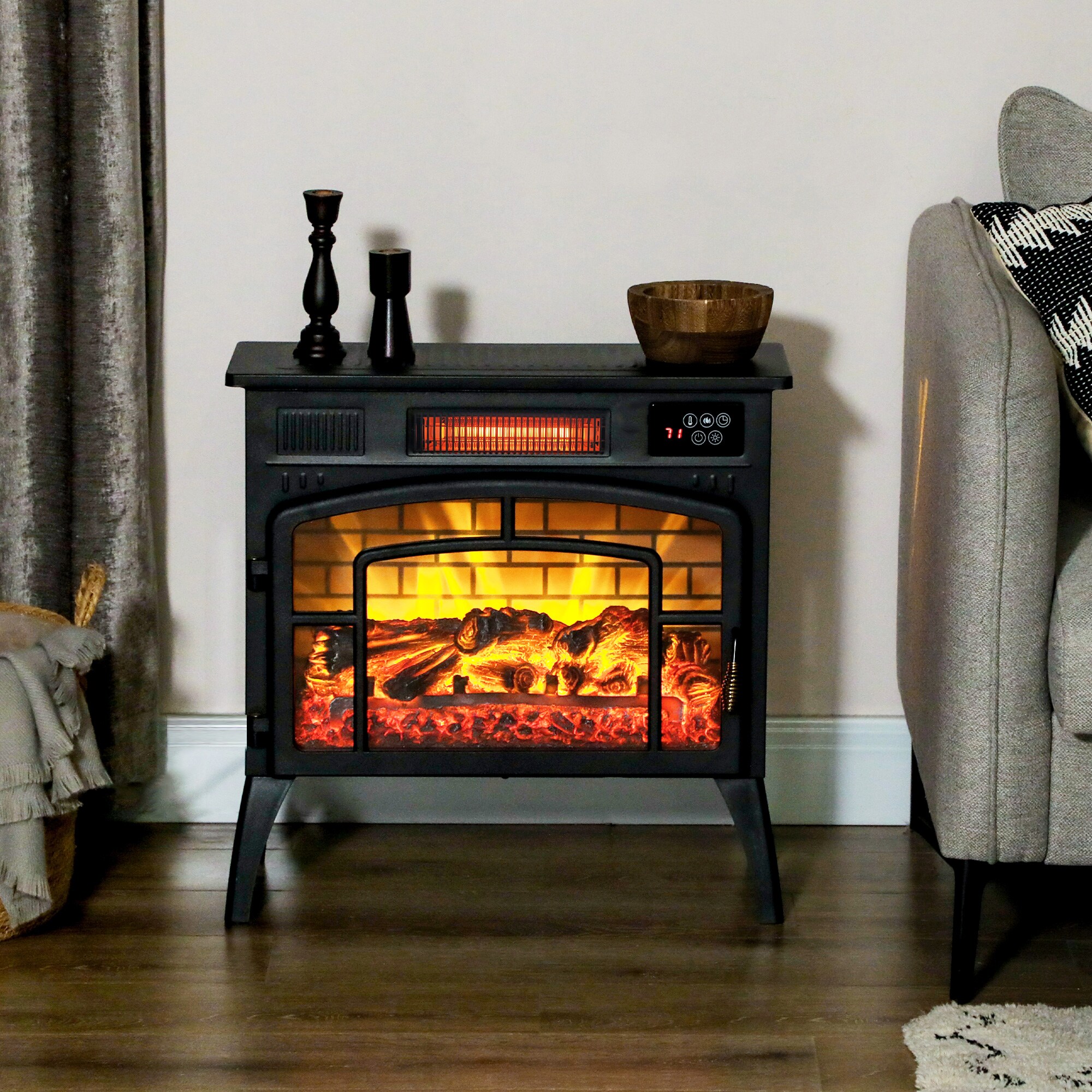 SINOFURN SYE740008BK Electric-Fireplaces - View #5