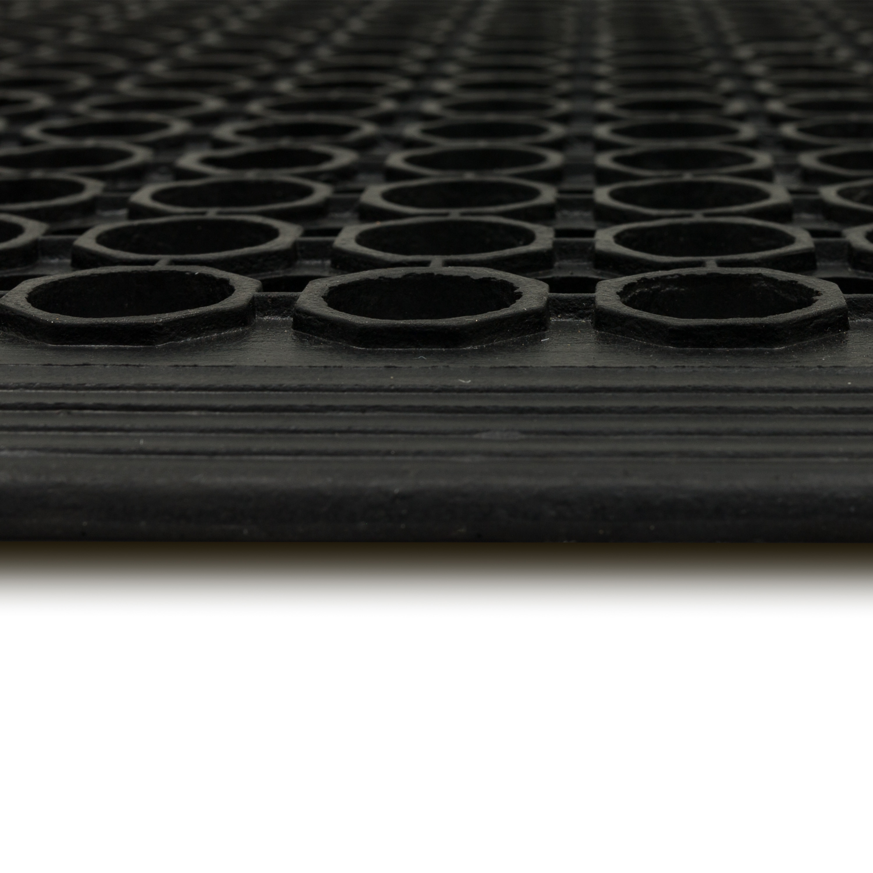 Project Source 2-ft x 3-ft Black Rectangular Indoor Decorative Utility Mat  in the Mats department at