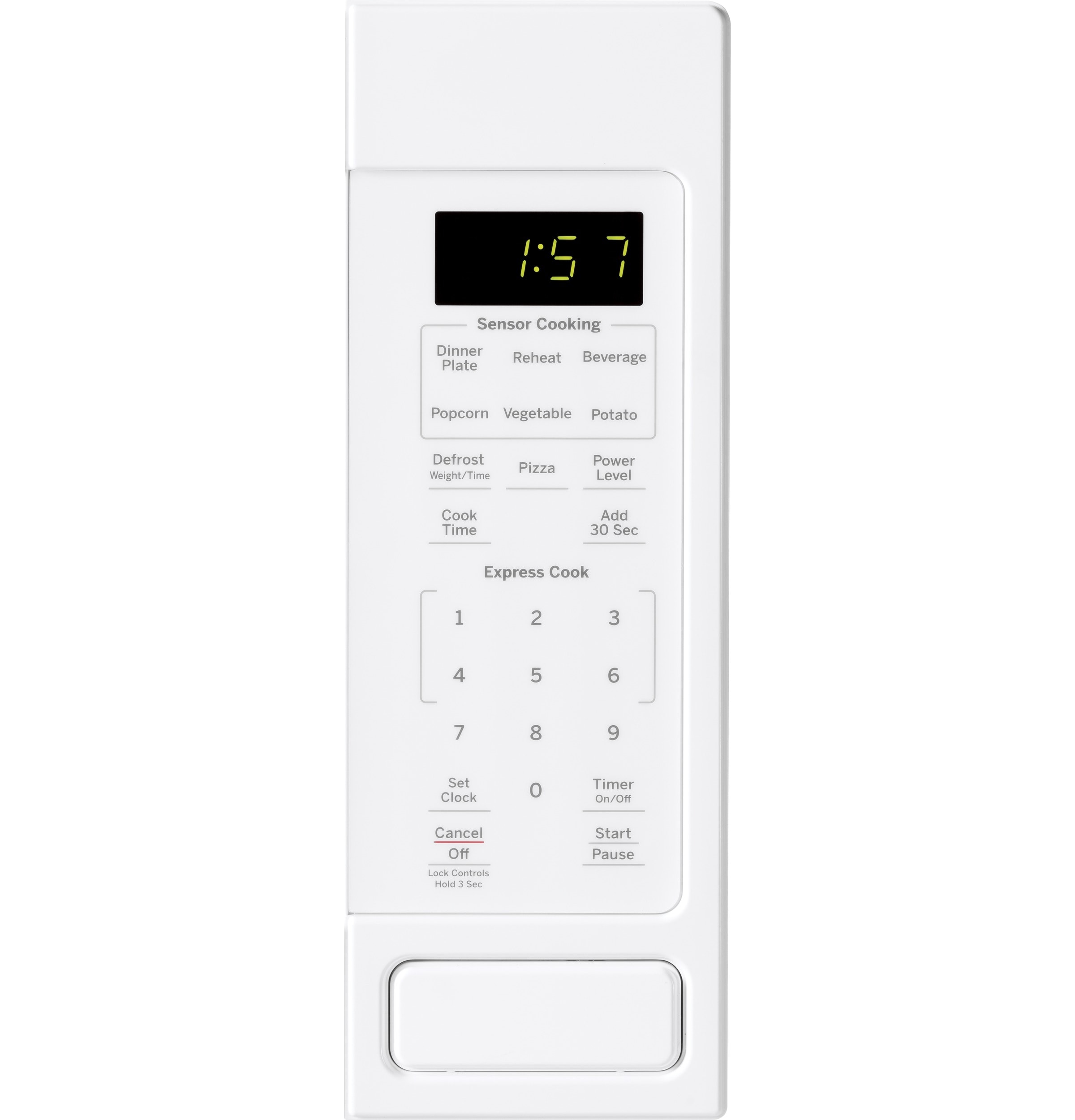 GE 2-cu ft 1200-Watt Sensor Cooking Controls Countertop Microwave (White)