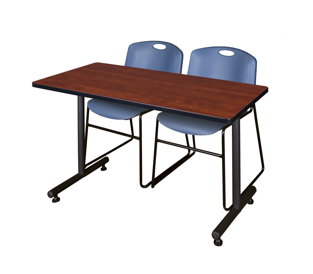 Regency MKTRCT4830CH44BE Training Red 4-Person Training Table (48-in W x 29-in H)
