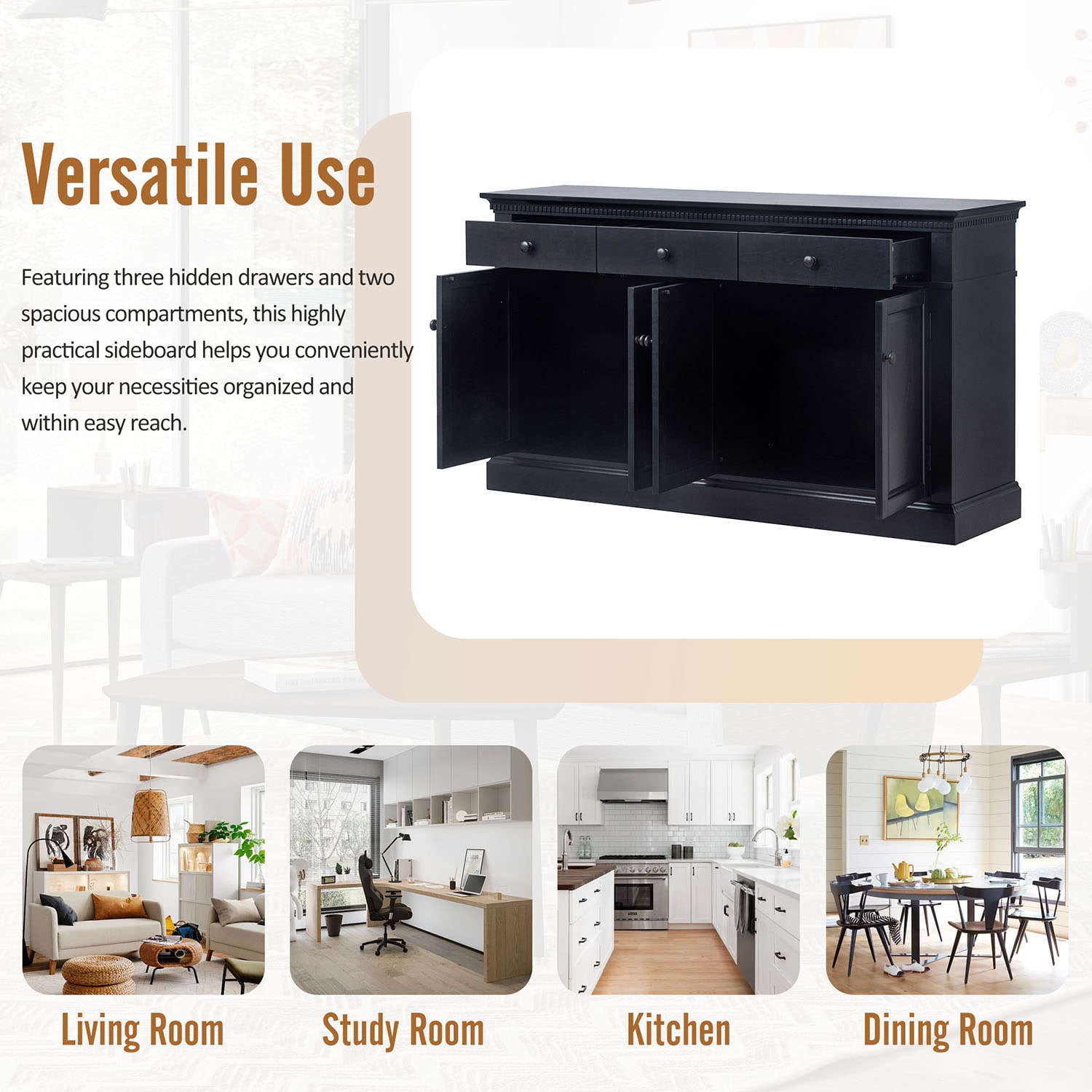 SINOFURN SYA390018BN Dining-Kitchen-Storarge - View #9