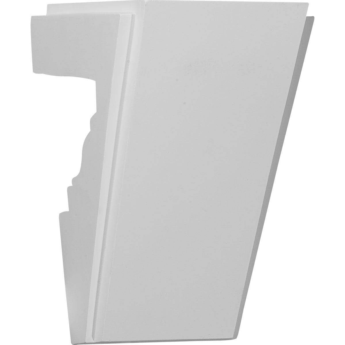 Ekena Millwork KEY08X11X06EL Elsinore 8-in x 8-in Primed Urethane Keystone Entry Door Casing Accent