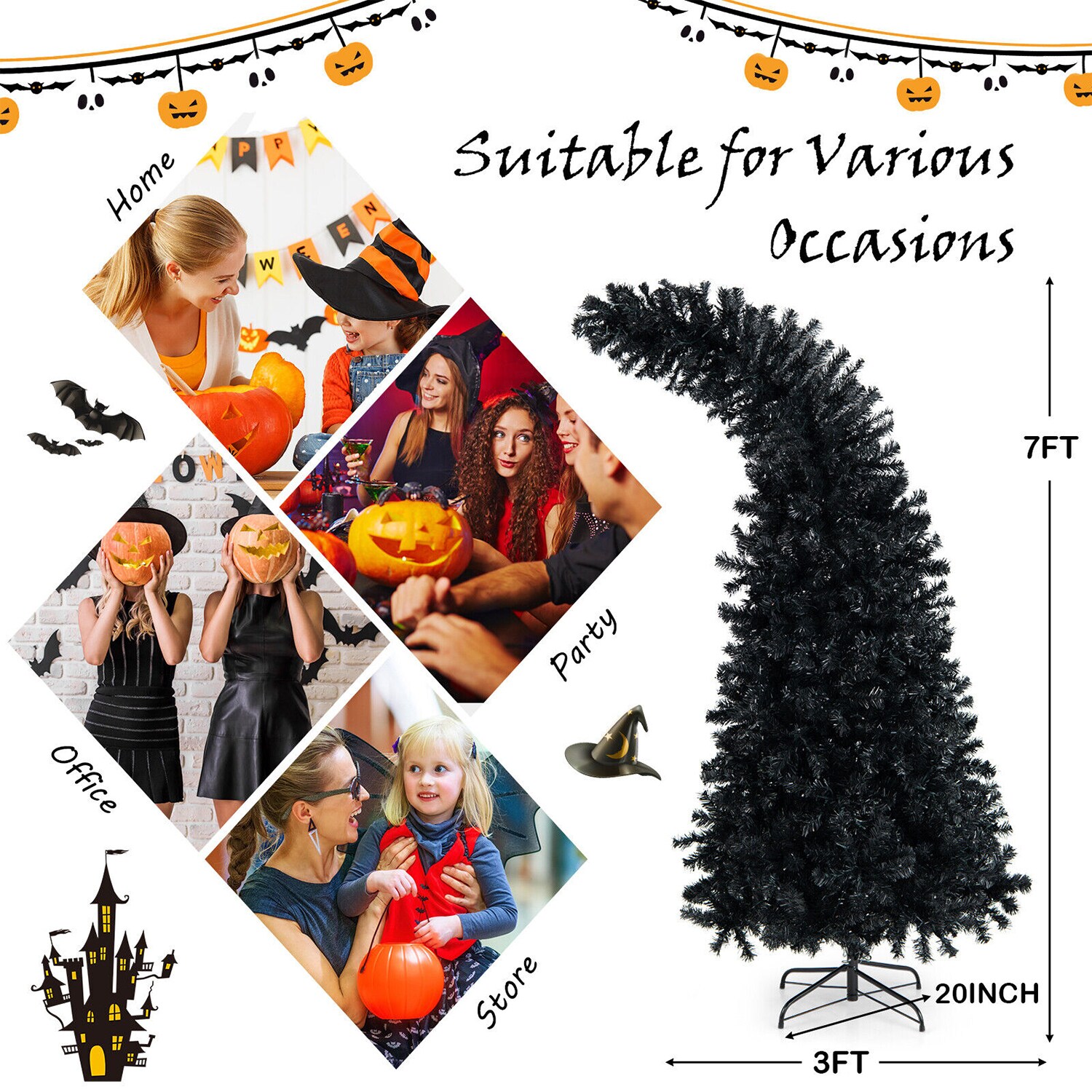 WELLFOR HYG23976 Artificial-Christmas-Trees - View #10