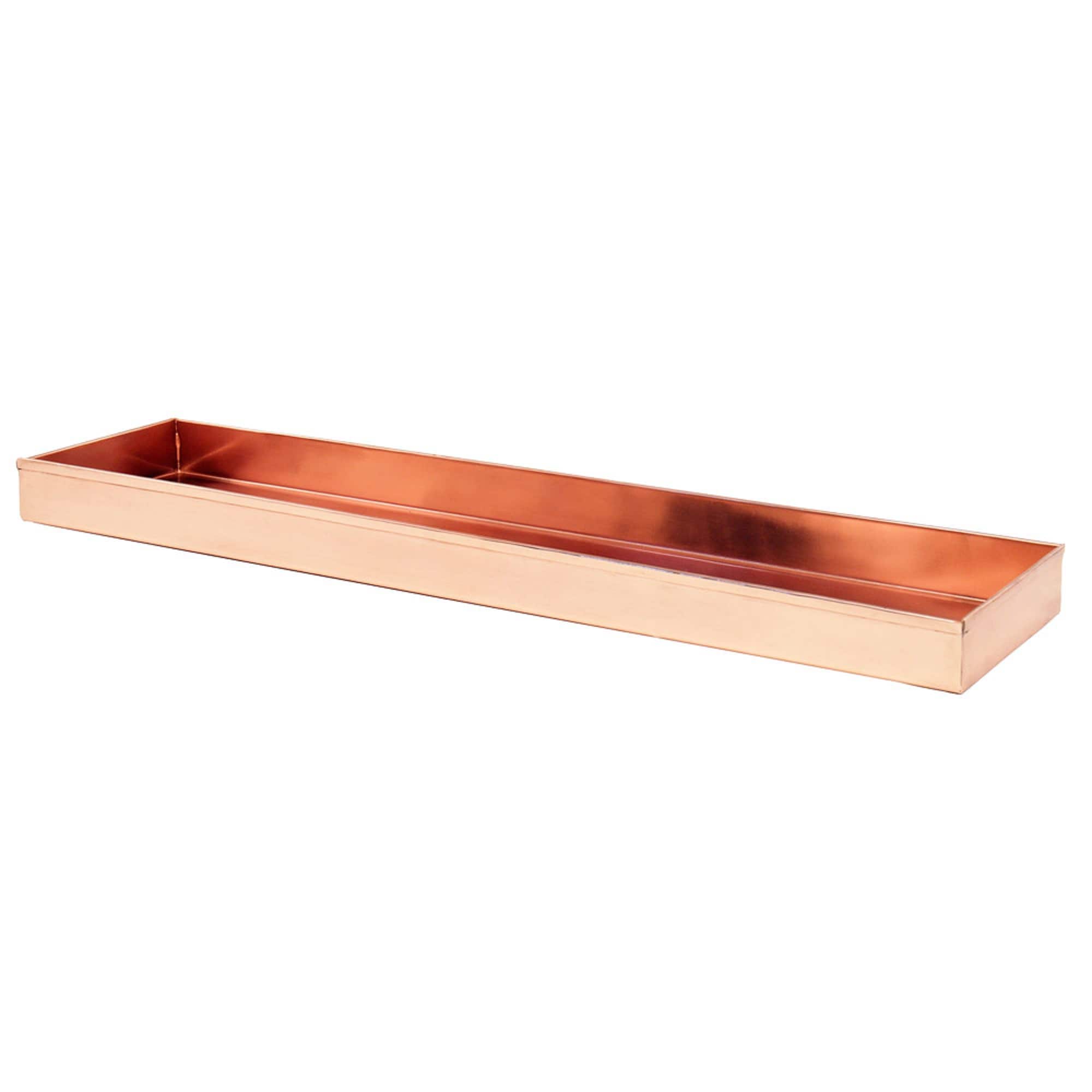 ACHLA Designs TRY-C29 2.0-in W Large Copper Metal Indoor/Outdoor Planter