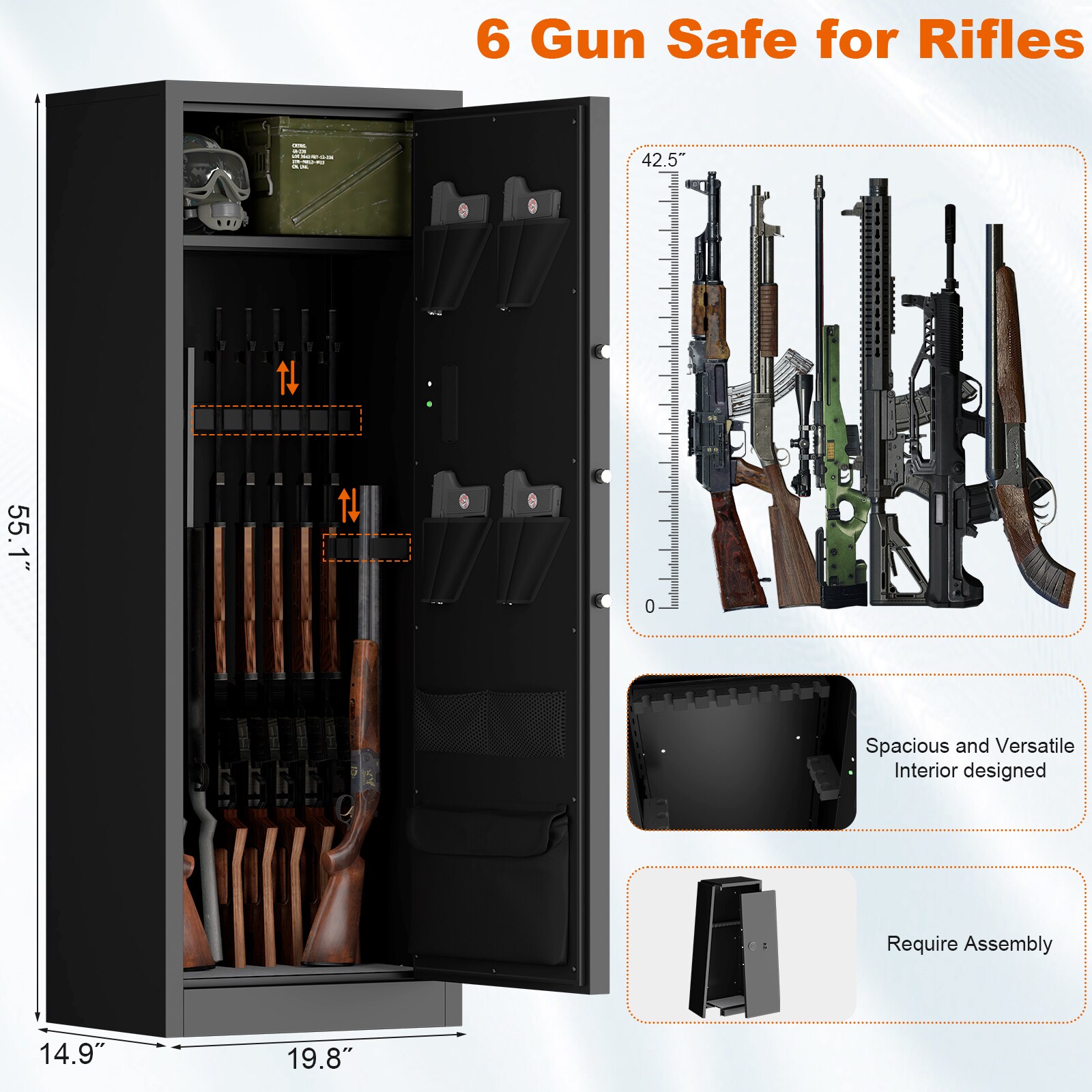 LOVMOR SF-Y-W328P311760 Gun-Safes - View #3