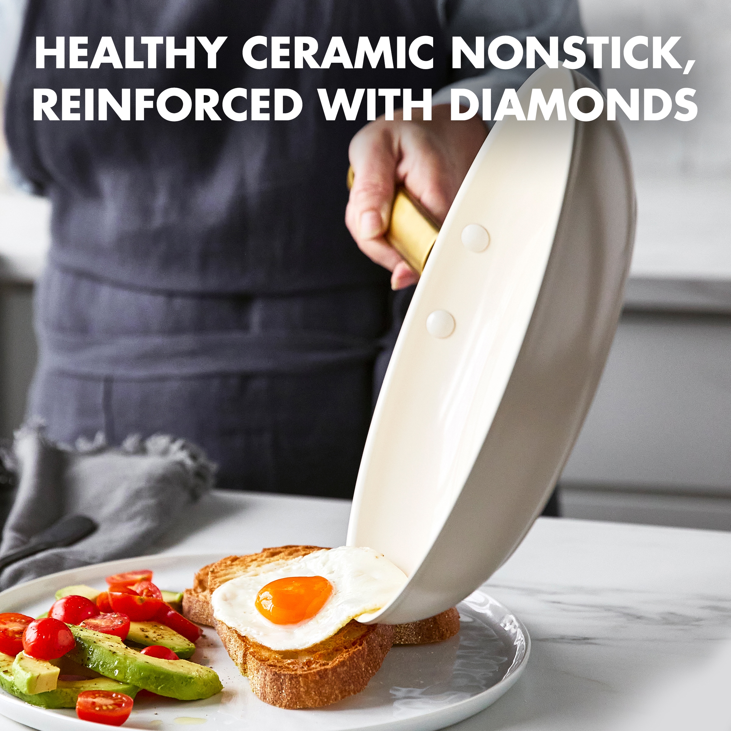 GreenLife 3-in-1 Breakfast Maker Station Healthy Ceramic Nonstick