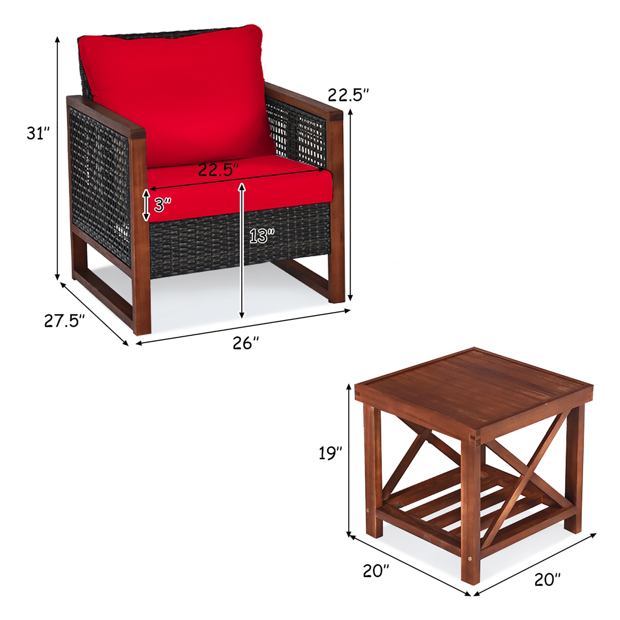 CASAINC WF-HW65227RE Patio-Conversation-Sets - View #9