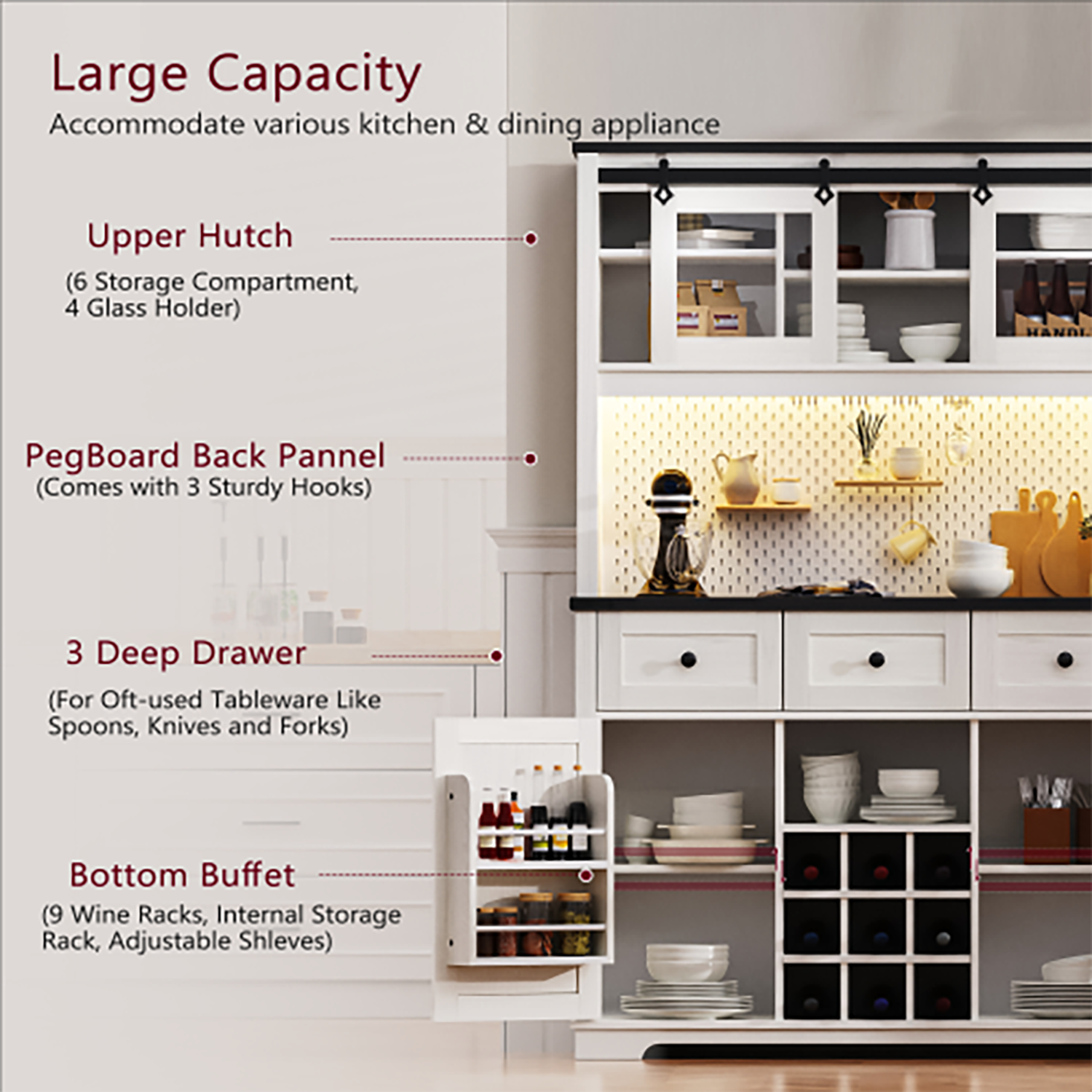 GZMR GZ-KK008W Cabinets-Kitchen - View #7