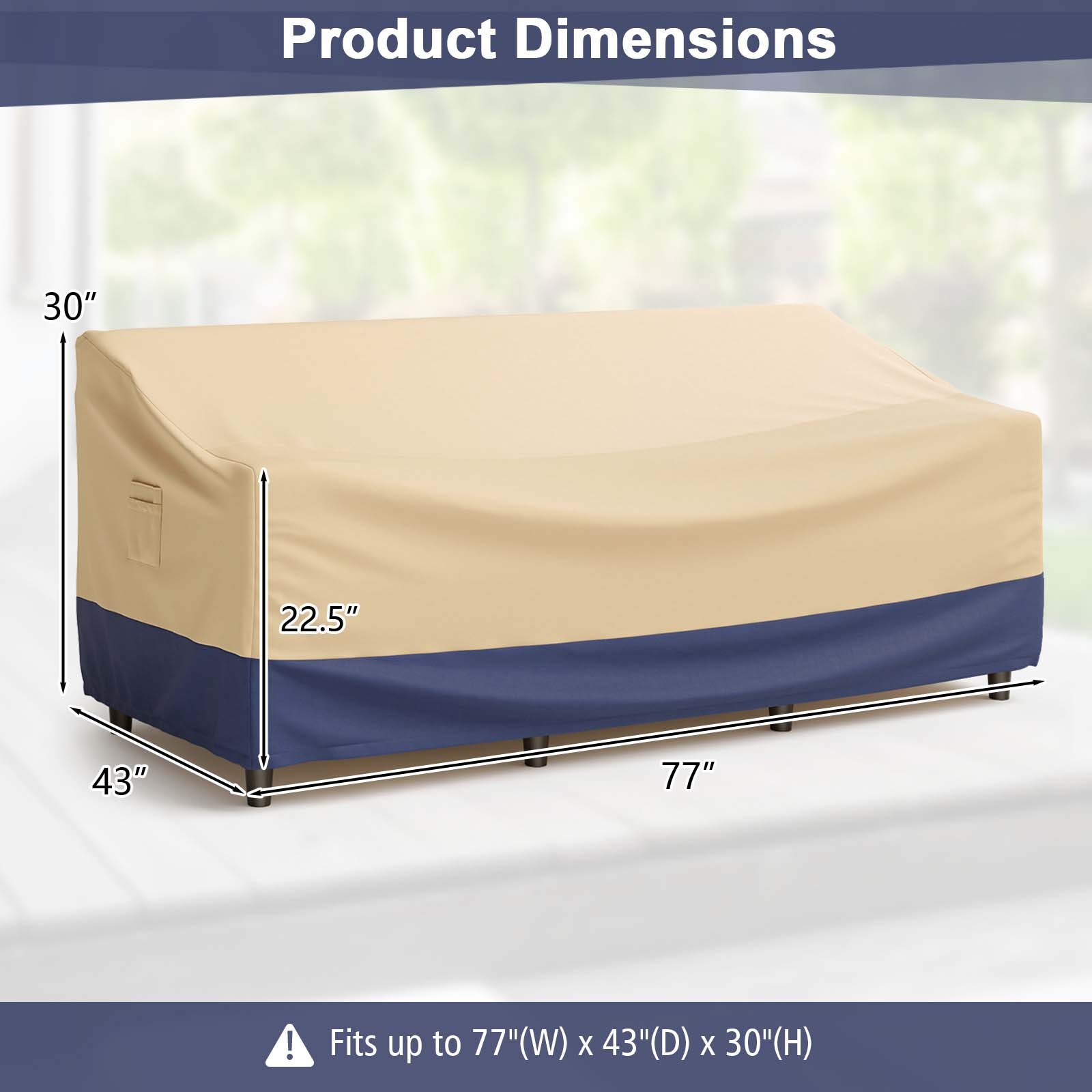 Costway NP10783 Patio-Furniture-Covers - View #2