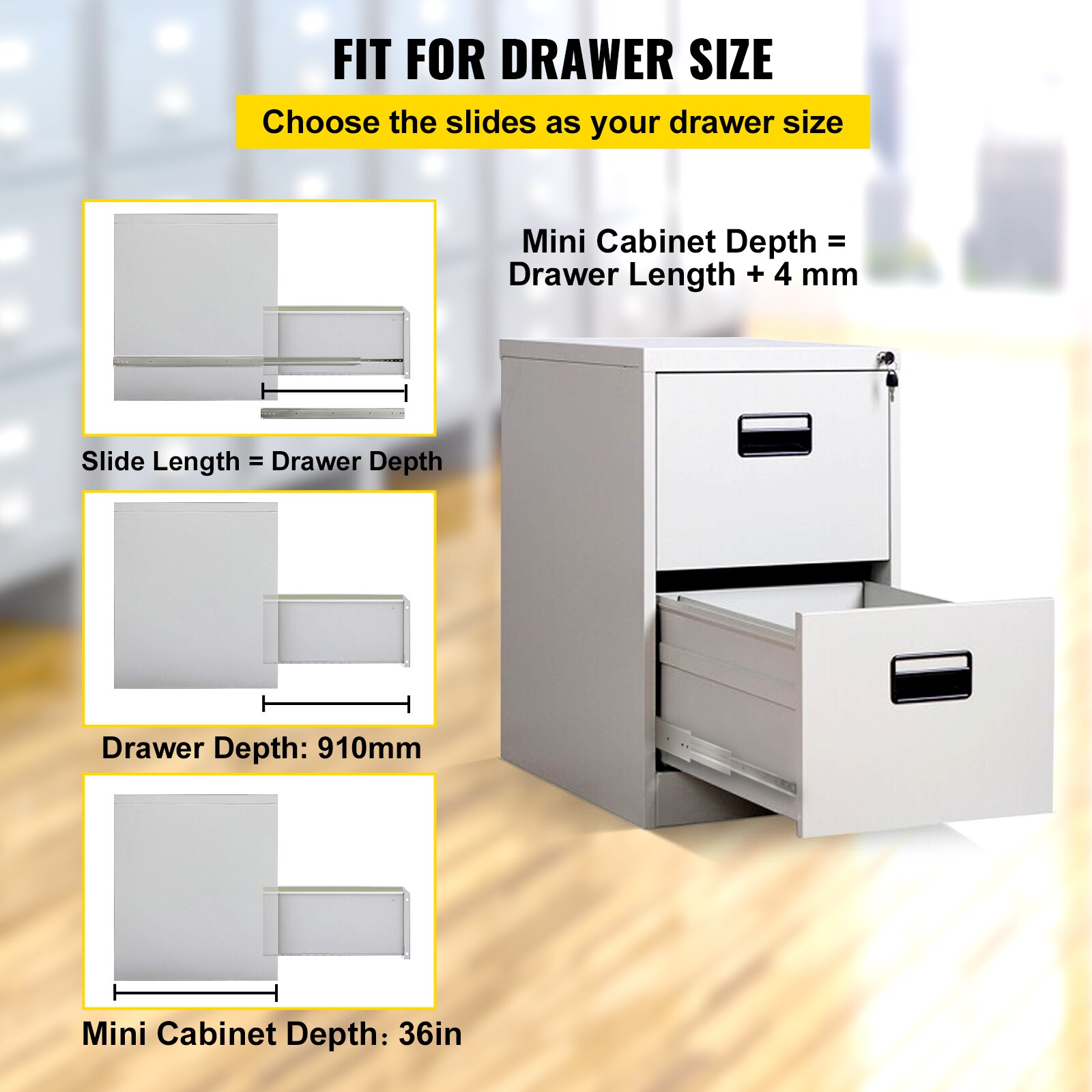 VEVOR CTDGBYCW50036FPZ4V0 Drawer-Slides - View #8