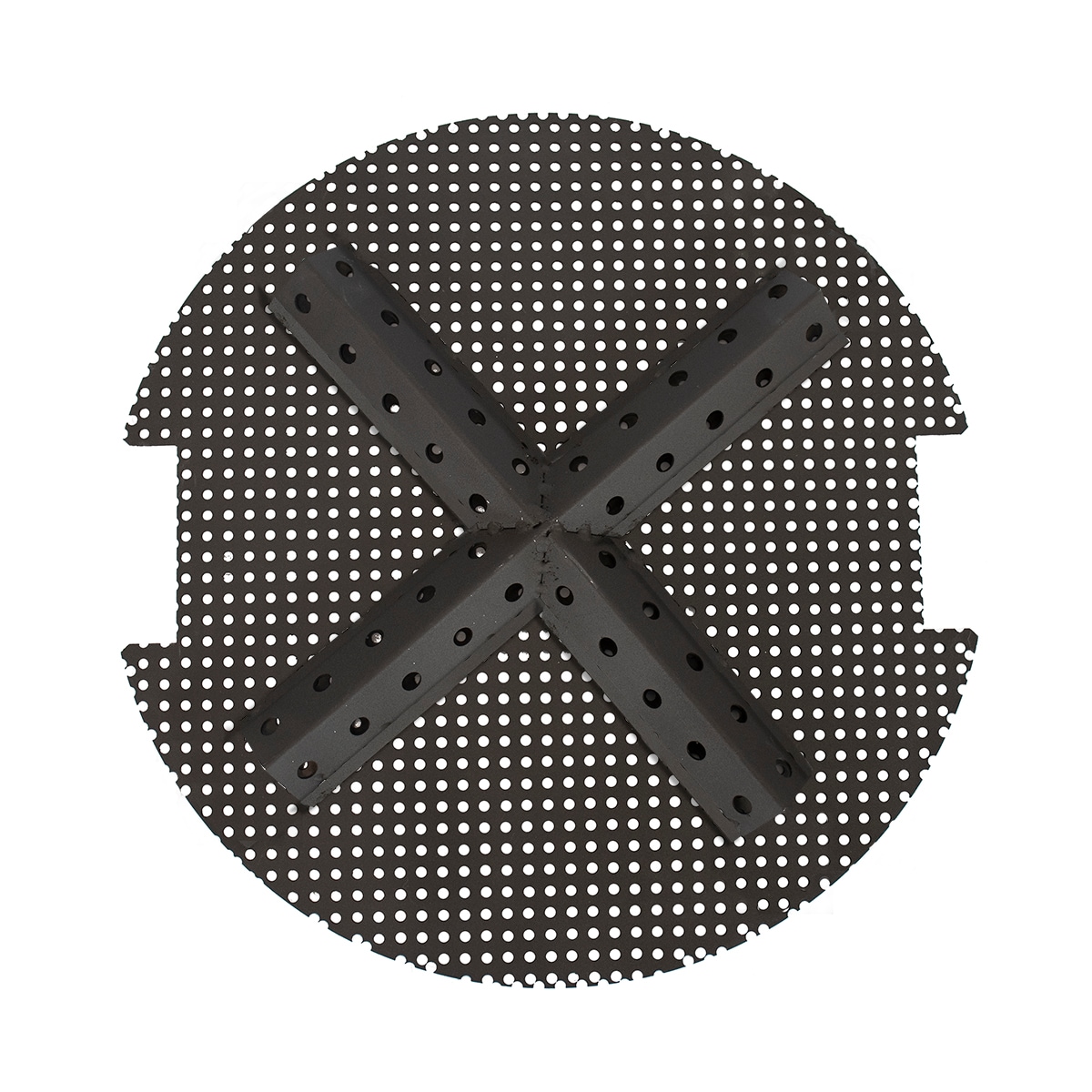 Black Powder-Coated Steel Smokeless Round Fire Pit