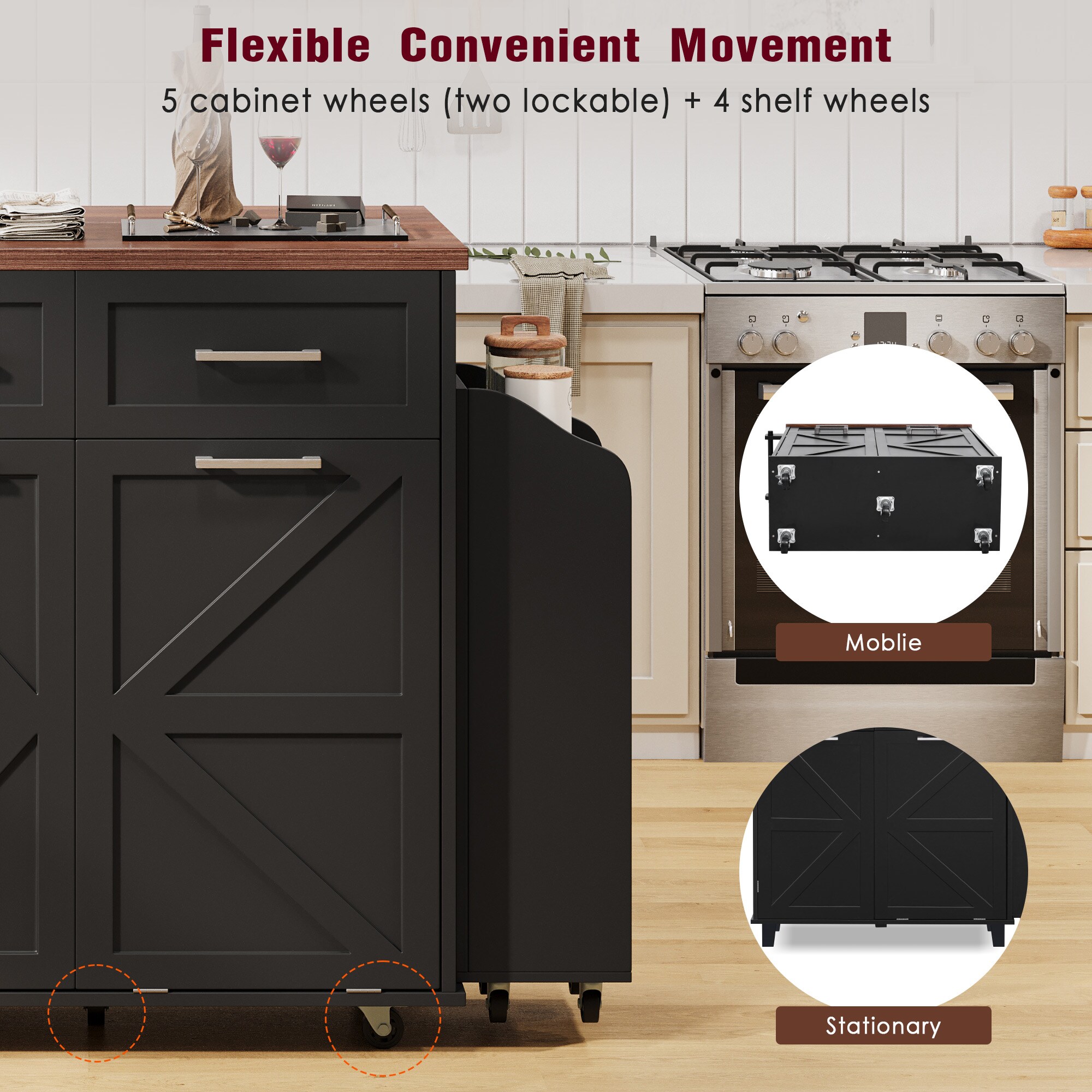 Homy Casa YG307296B Kitchen-Furniture - View #7