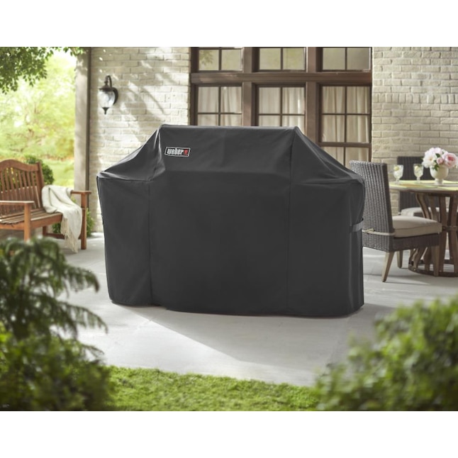 Weber 26.8-in x 47-in H Black Gas Cover in the Grill Covers department at Lowes.com
