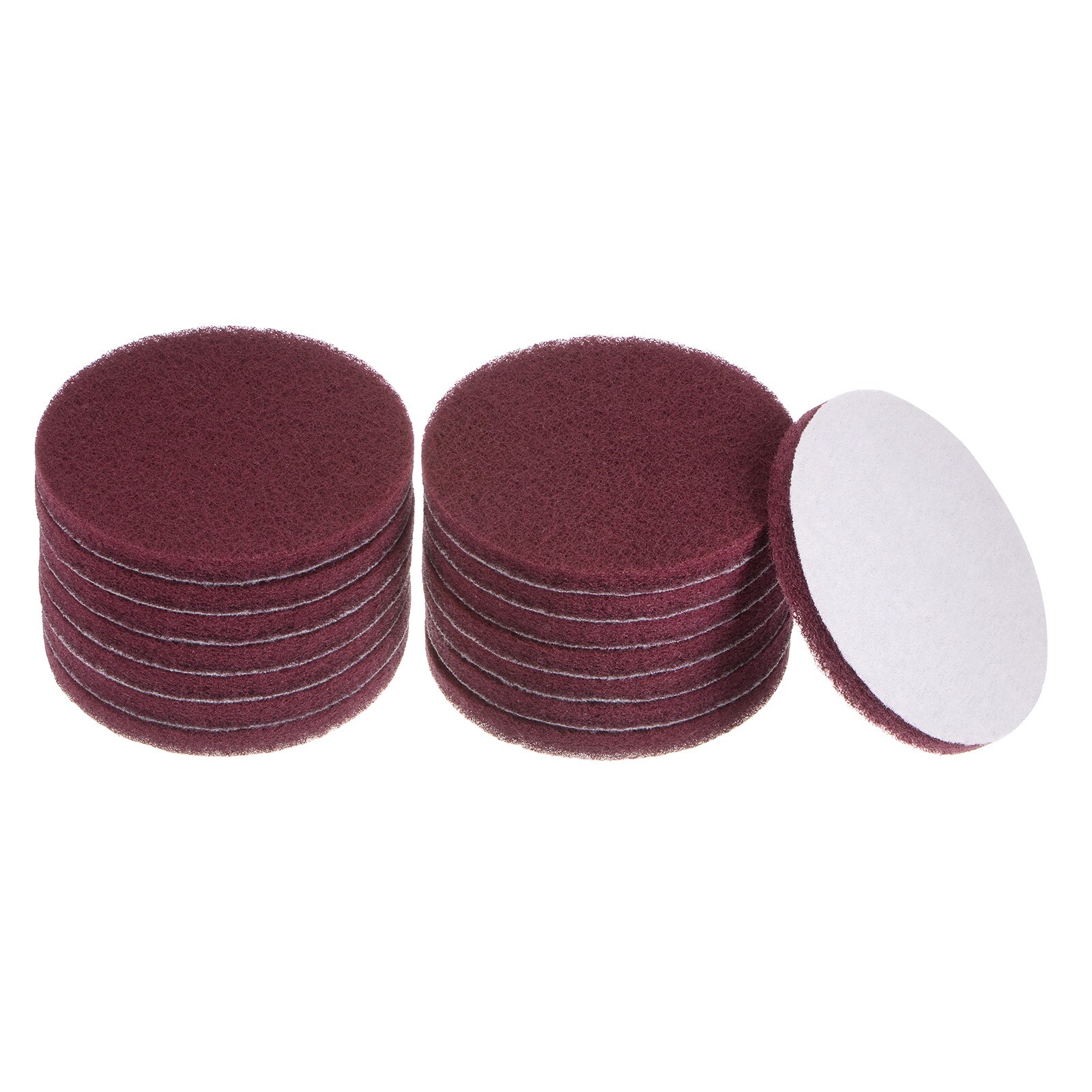 Harfington 15pcs Drill Power Brush 5 inch Tile Scrubber Scouring Pads 320-400 Grit for Bathroom Kitchen Household Cleaning