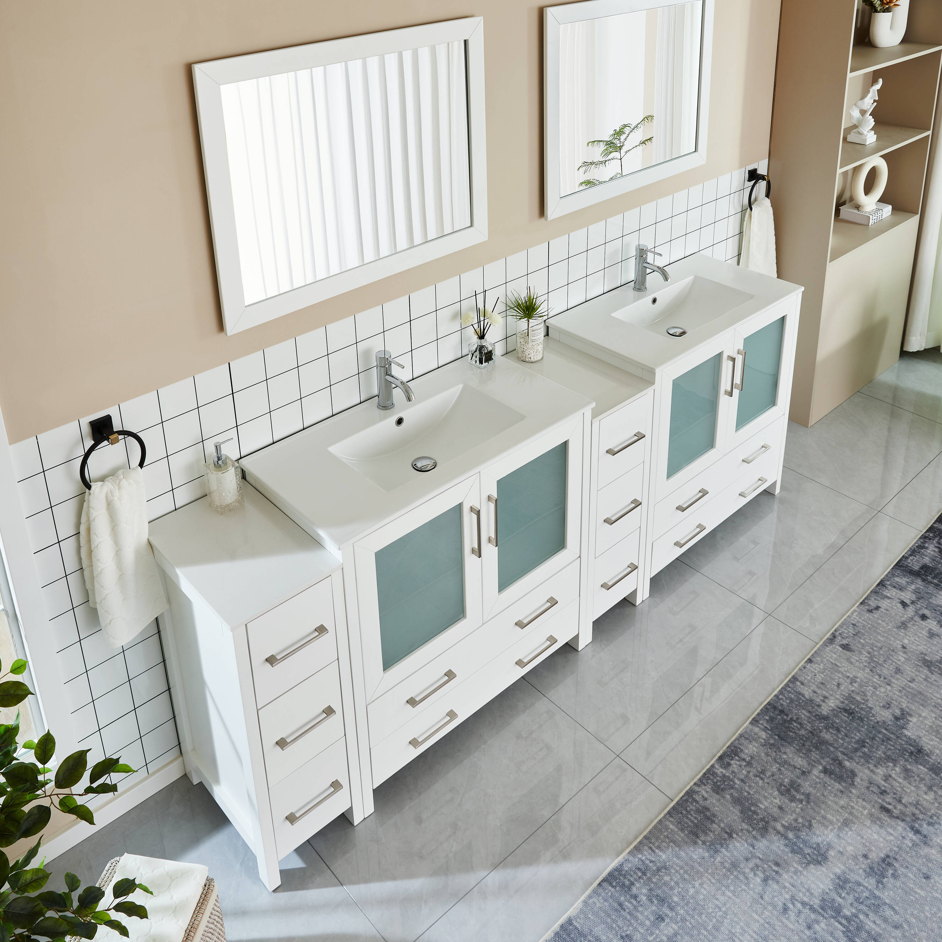 Vanity Art VA3036-96W Bath-Vanity-Combo - View #9