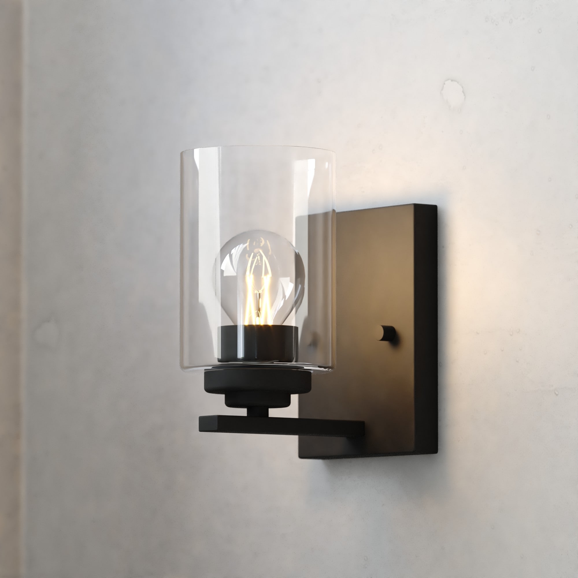 Cascadia W0523 Park Ridge 4.75-in 1 -Light Matte Black Transitional Vanity light