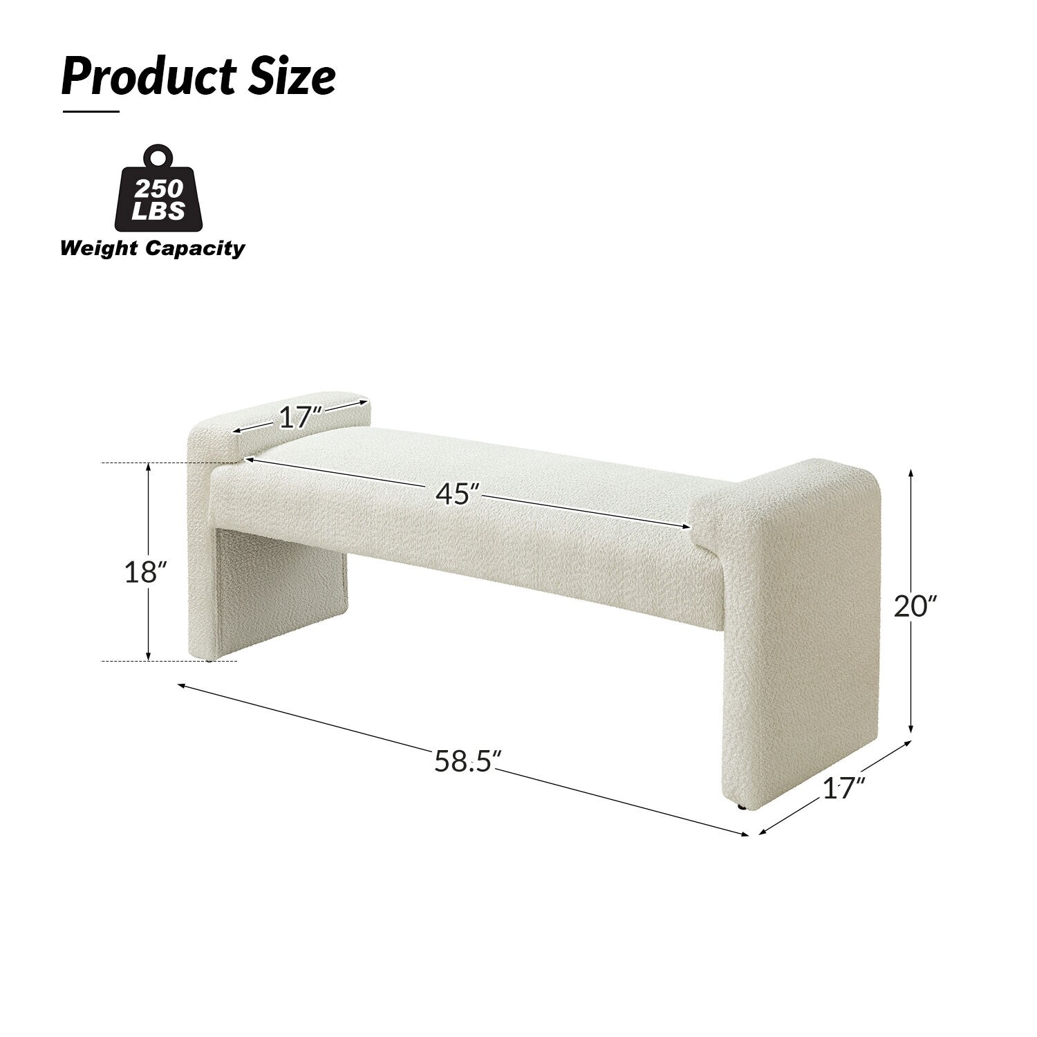 14 Karat Home BEJK0788-IVY bench - View #8
