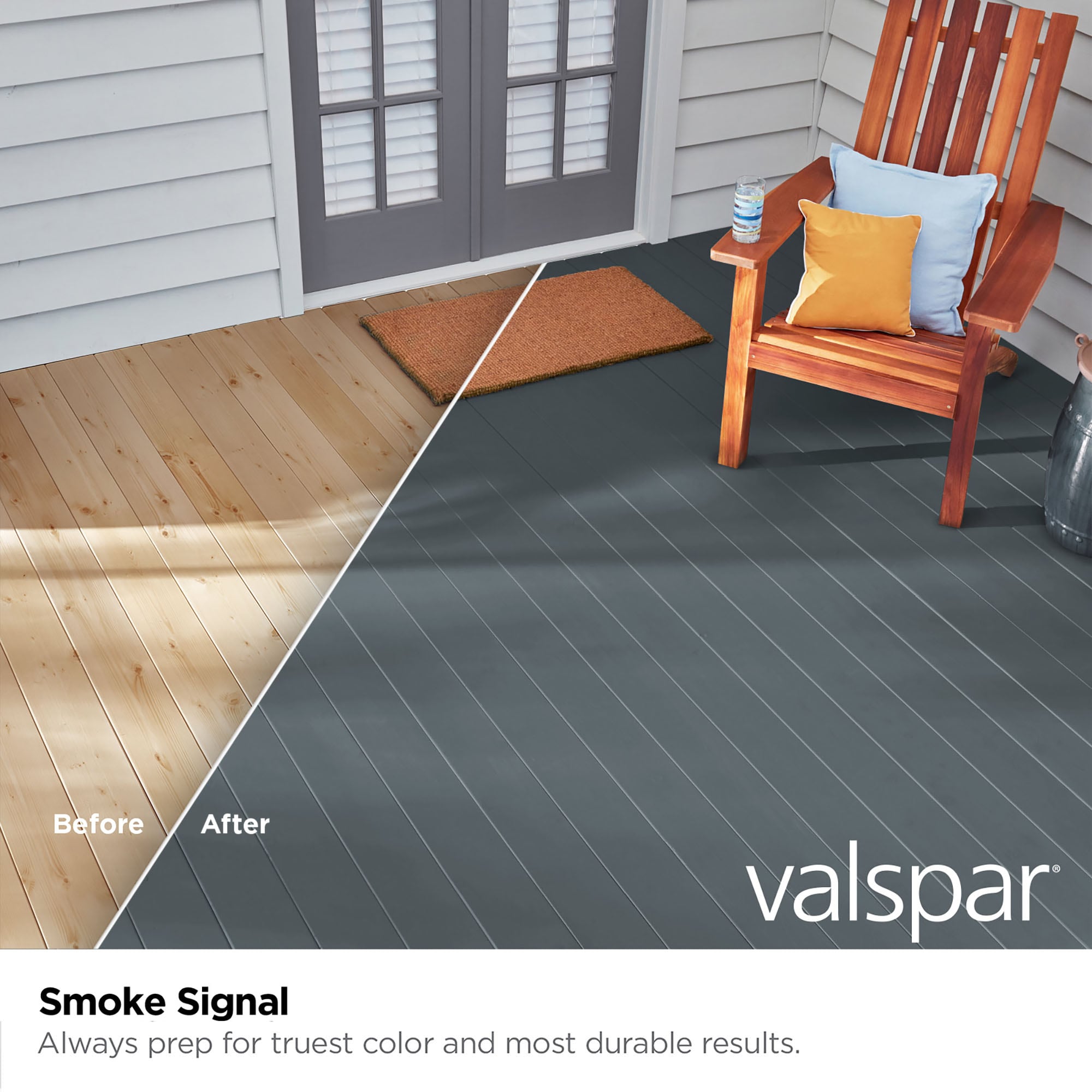 Valspar Smoky Pitch Semi-transparent Exterior Wood Stain and Sealer  (1-Gallon) in the Exterior Stains department at