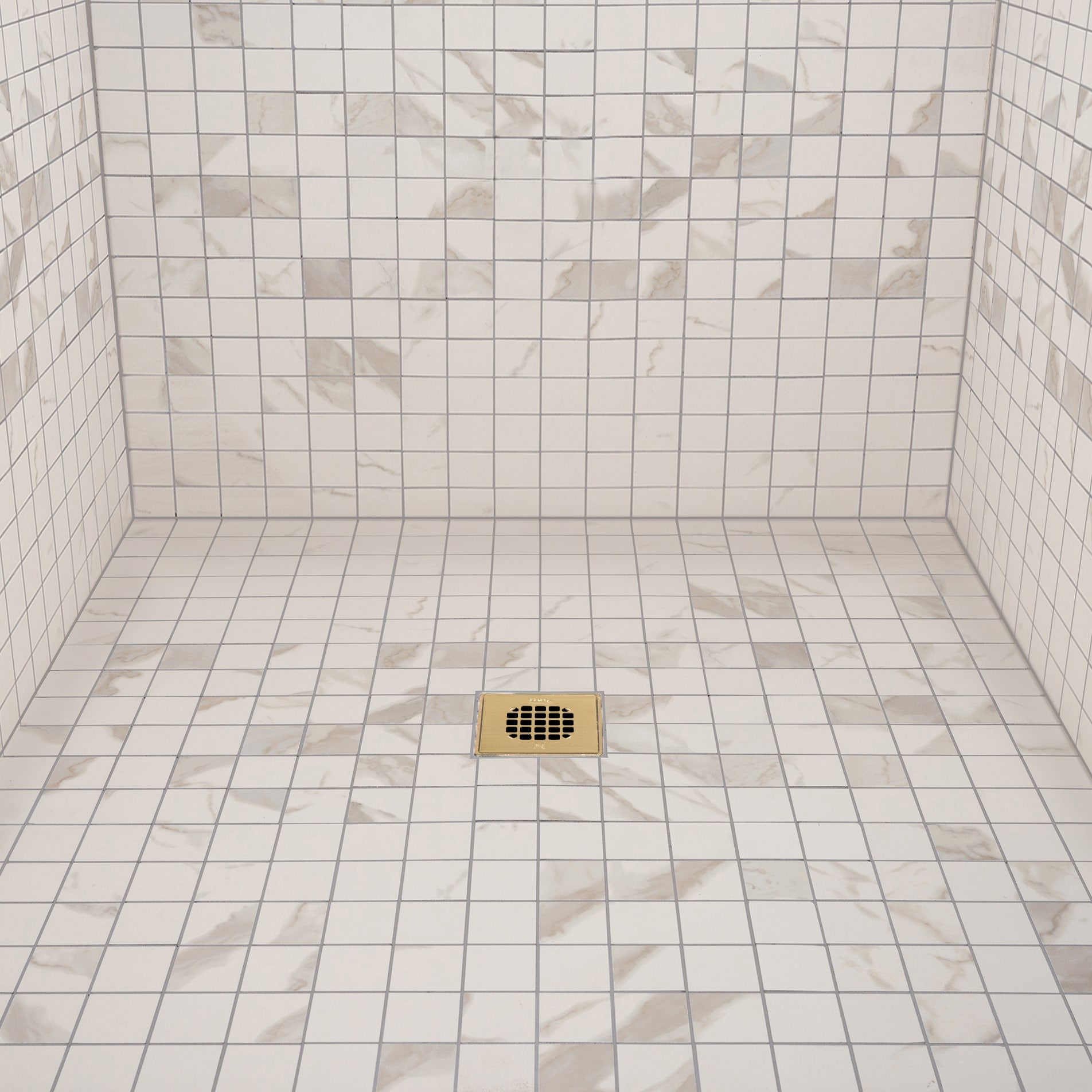 Bath Floor Drain Gold Bathroom Shower Square Drain Strainer – Index Bath