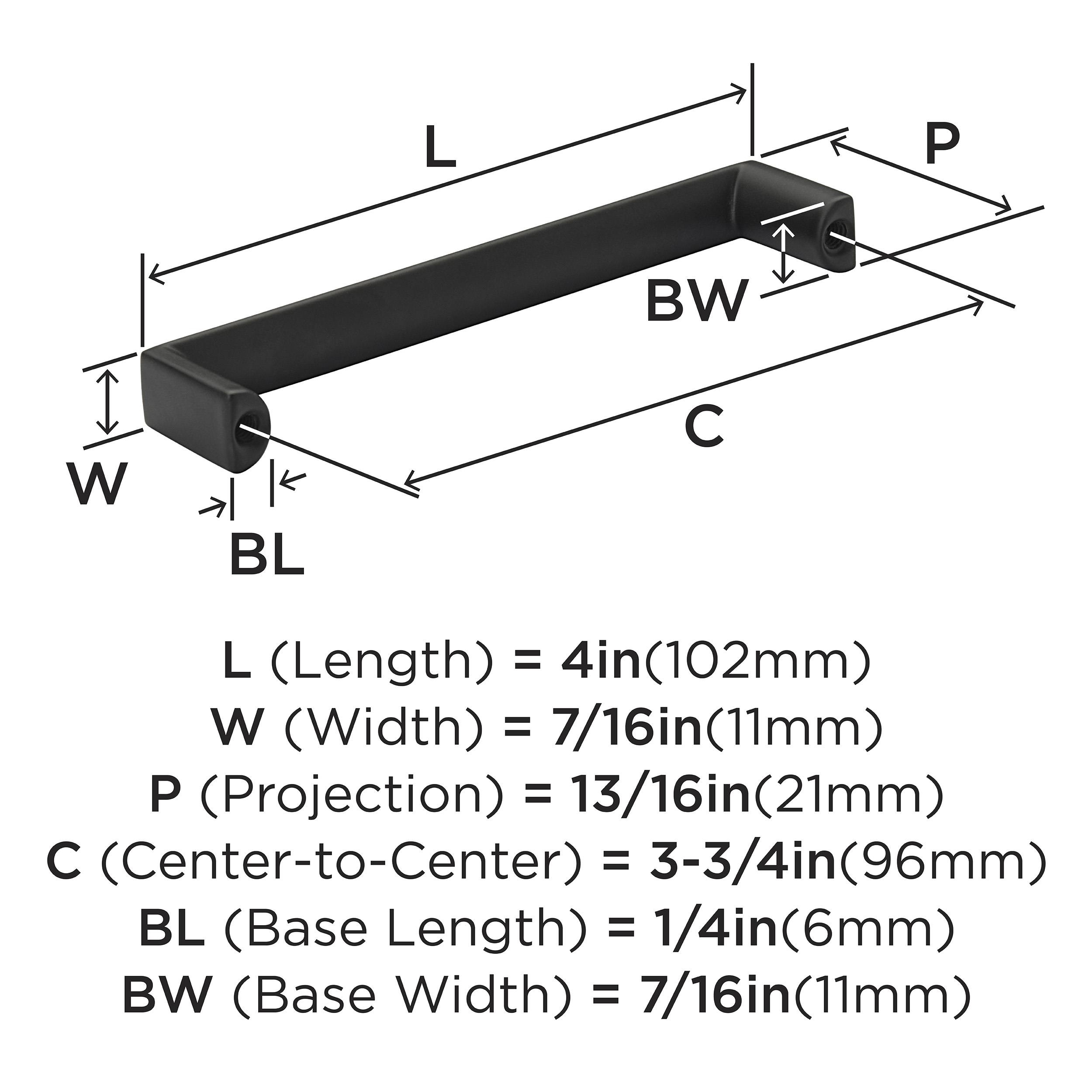 Amerock 10VMP37290MB Cabinet-Pulls - View #4
