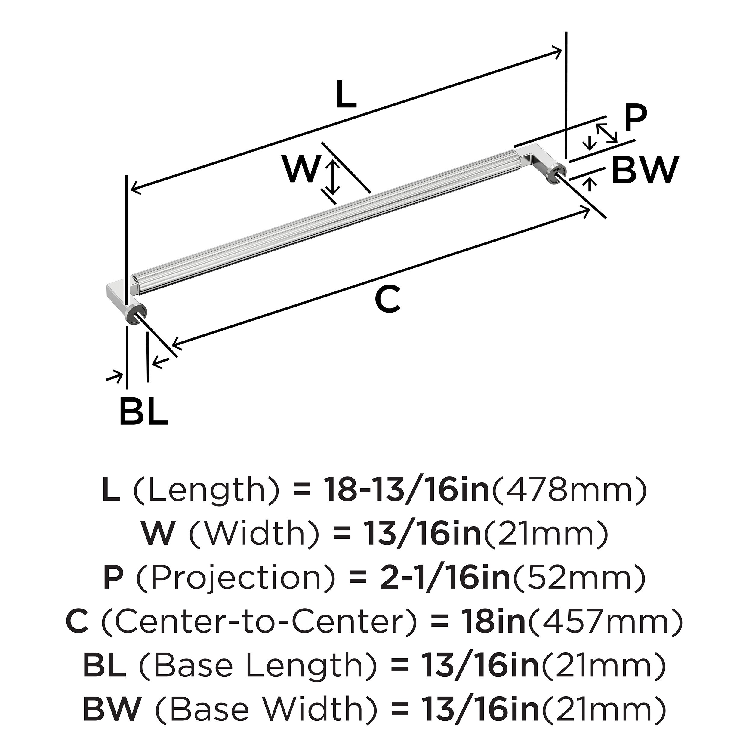 Amerock BP3765126 Cabinet-Pulls - View #4