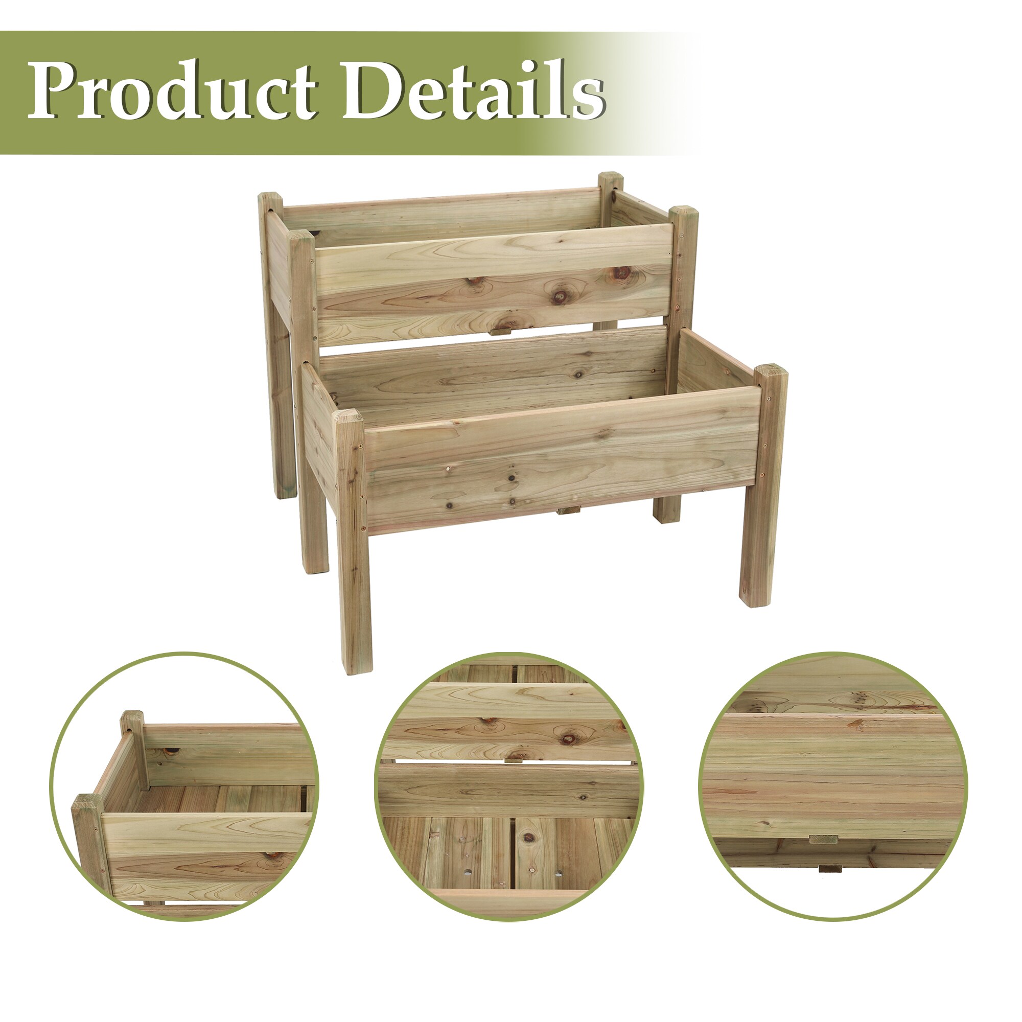 LuxenHome WHPL1191 Raised-Garden-Beds - View #8