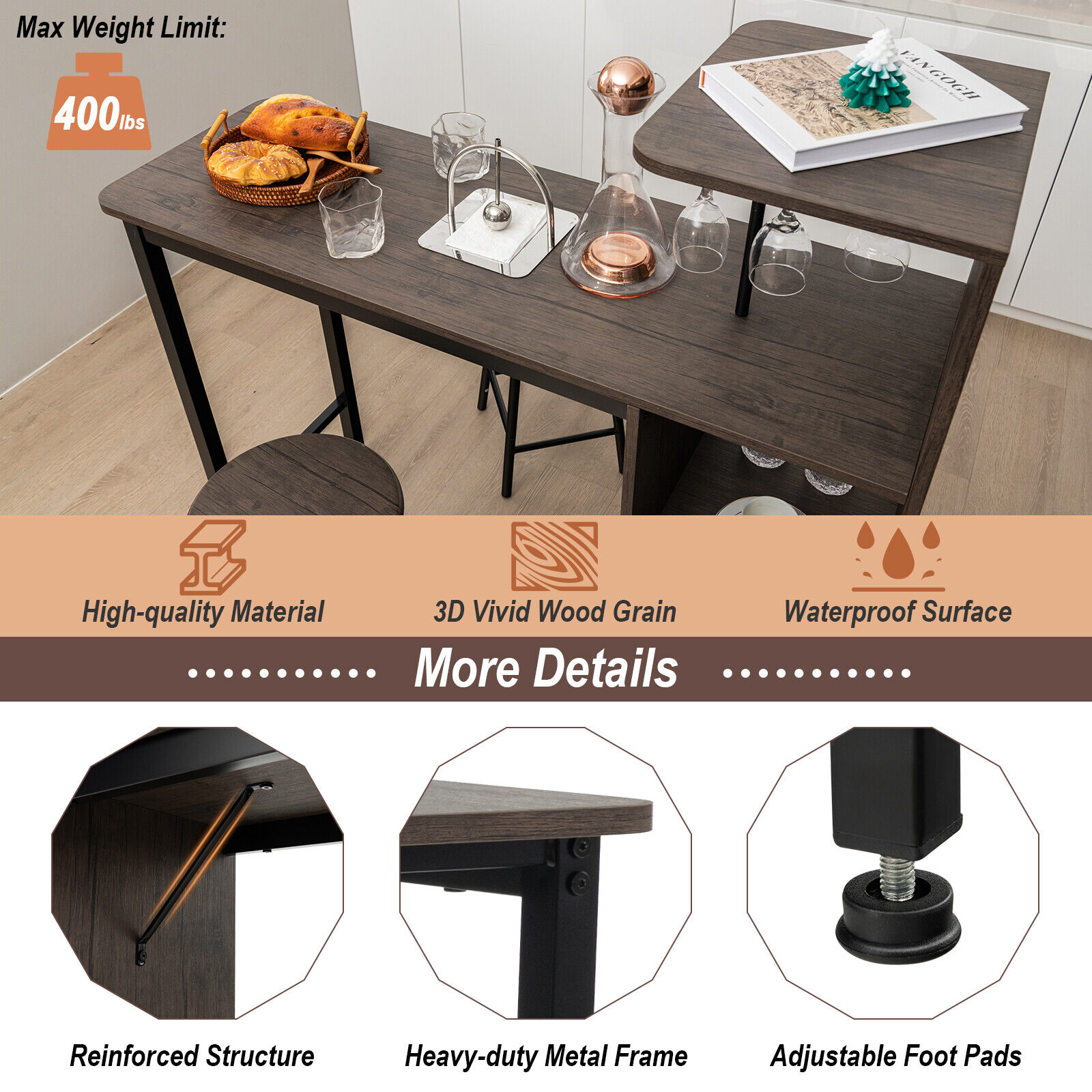 LIVIZA INS-10669BN Dining-Sets - View #6
