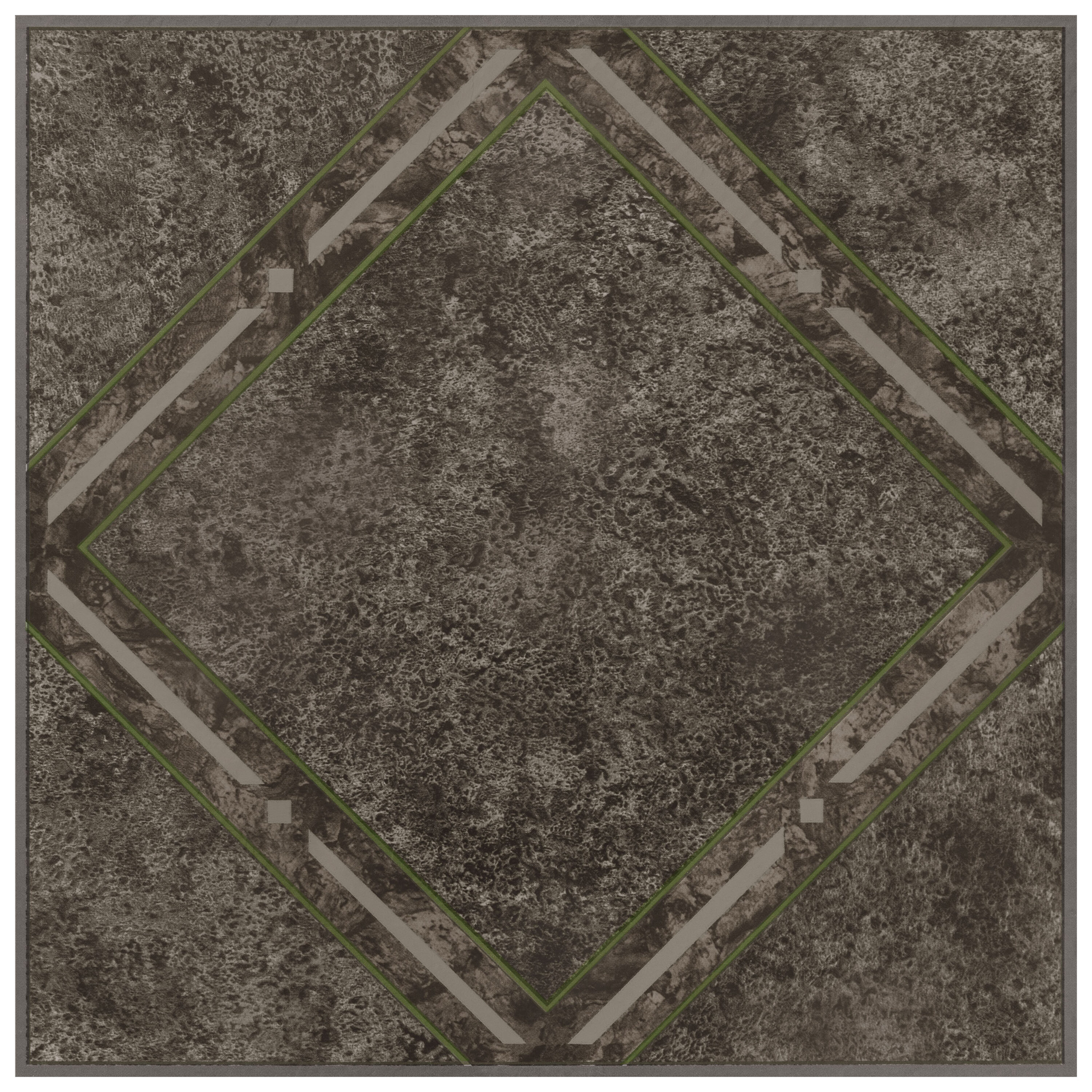 Achim (Sample) Metallic Marble Diamond 0.07-mil x 12-in W Peel and Stick Vinyl Tile
