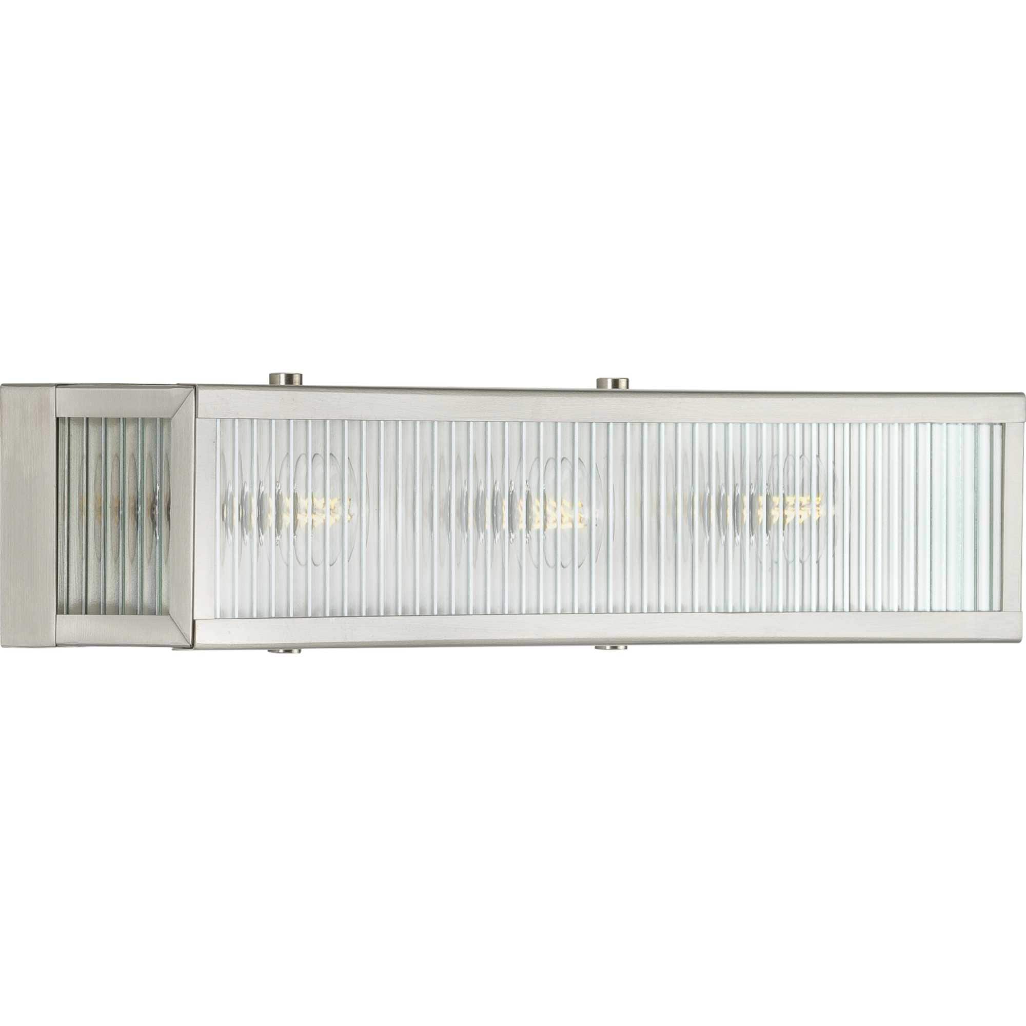 Progress Lighting P300266-135 Dwyer 22-in 3 -Light Stainless steel Farmhouse Vanity light