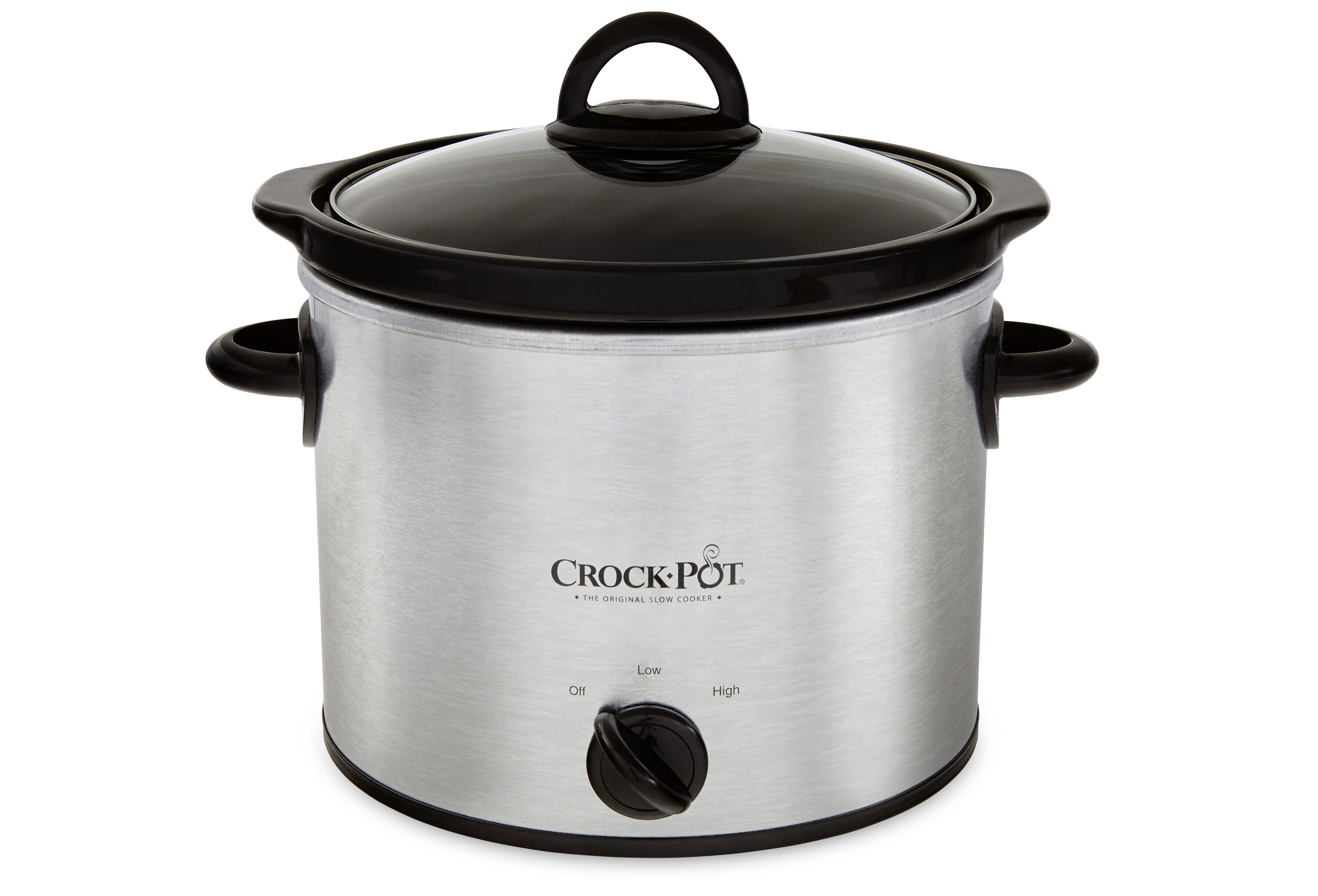 Crock-Pot 4-Quart Smudge Proof Stainless Round Slow Cooker in the Slow ...