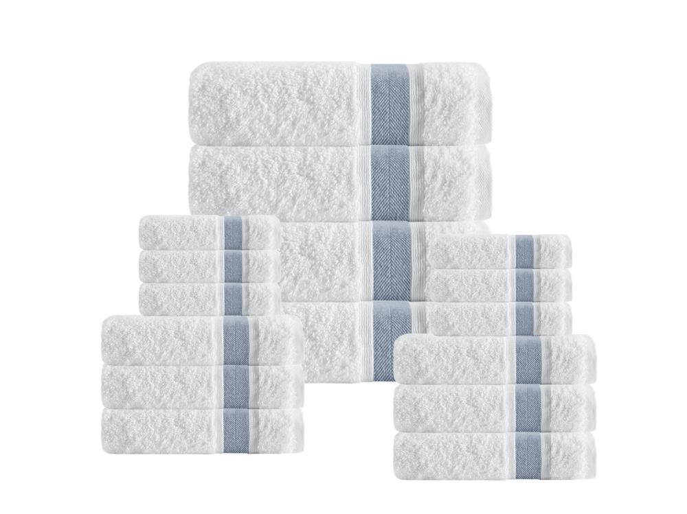 Enchante Home UNIQ16PCSBLU Bath-Towels - View #2
