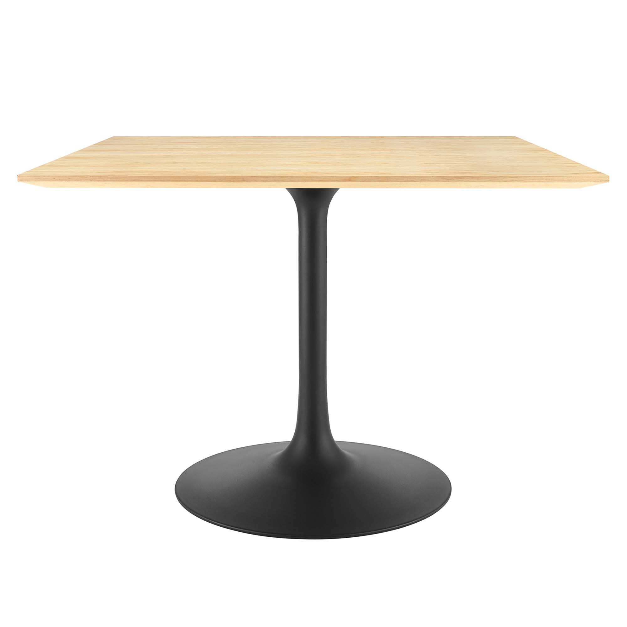 Modway EEI-4874-BLK-NAT Lippa 40 Inch  Wood Dining Table in Black Natural
